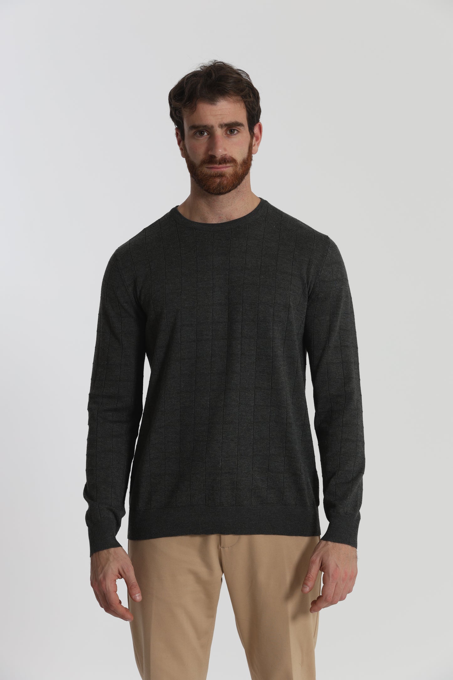 MAGLIA GIROCOLLO CON MOTIVO
