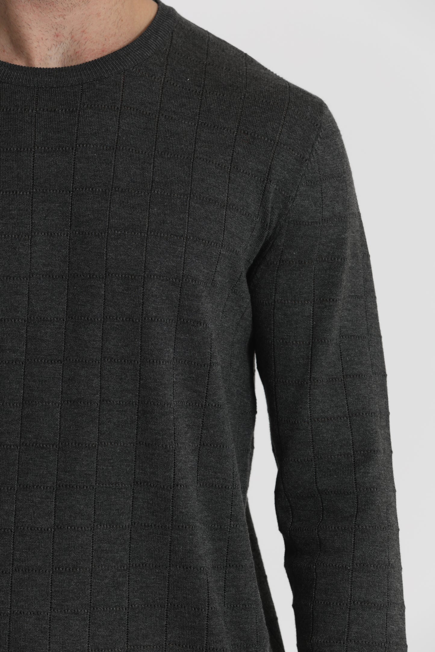 MAGLIA GIROCOLLO CON MOTIVO
