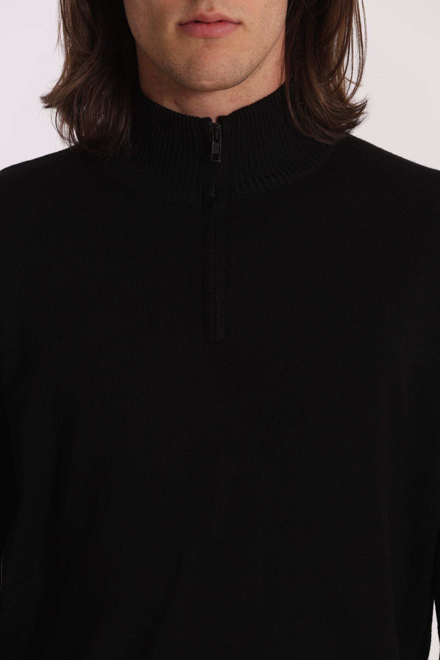 PULLOVER IN MAGLIA CON ZIP