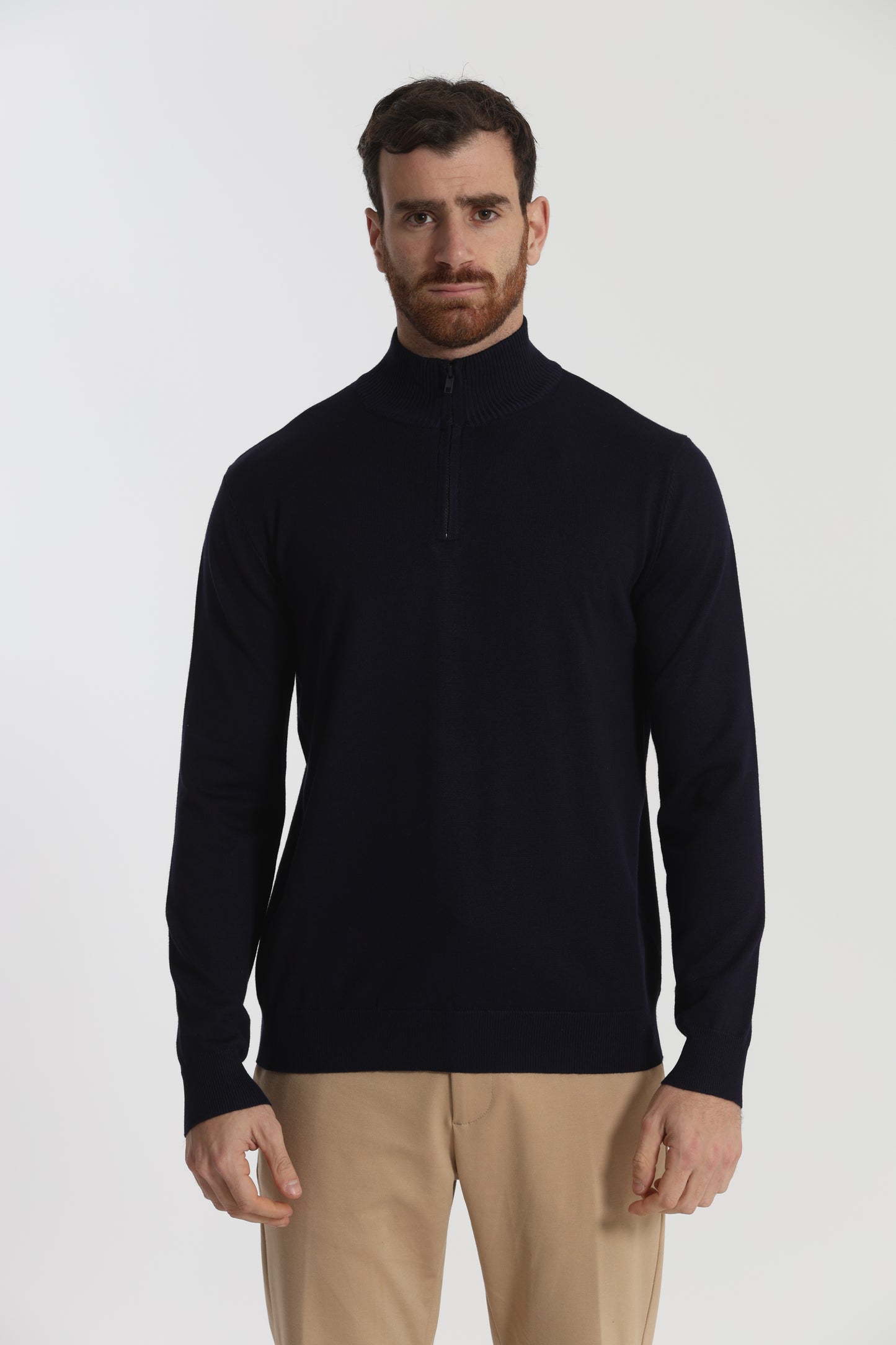 PULLOVER IN MAGLIA CON ZIP
