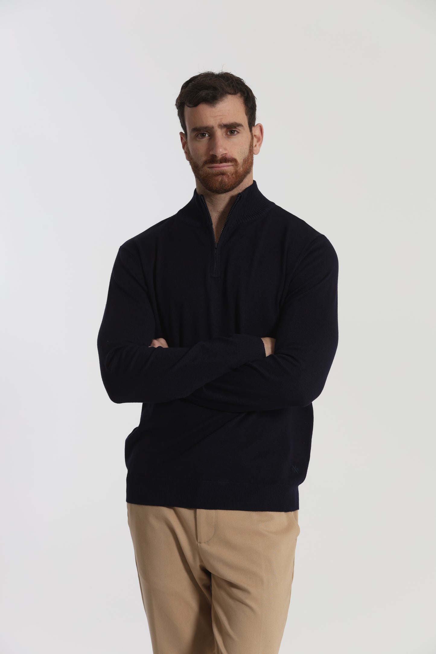 PULLOVER IN MAGLIA CON ZIP