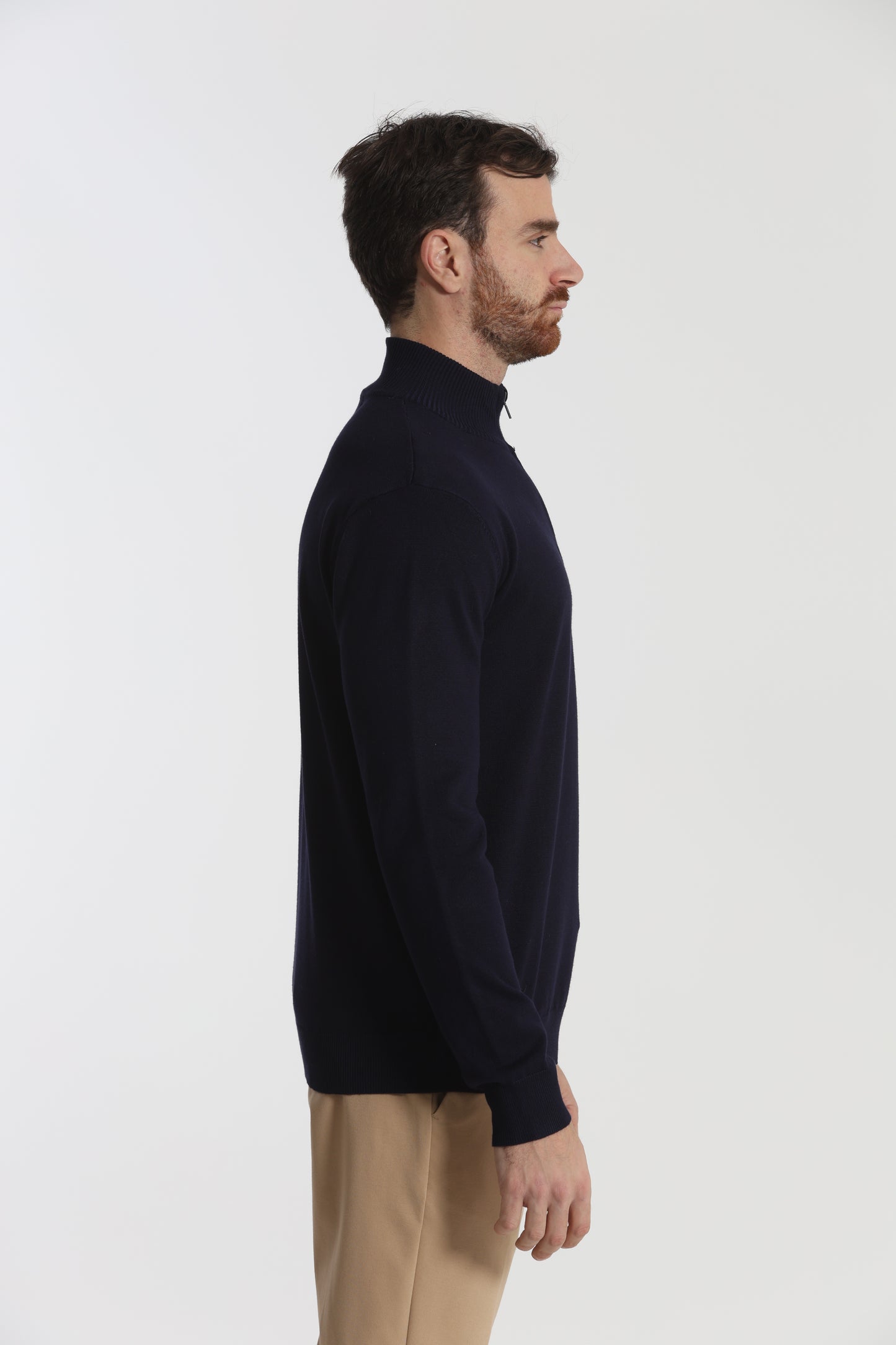 PULLOVER IN MAGLIA CON ZIP