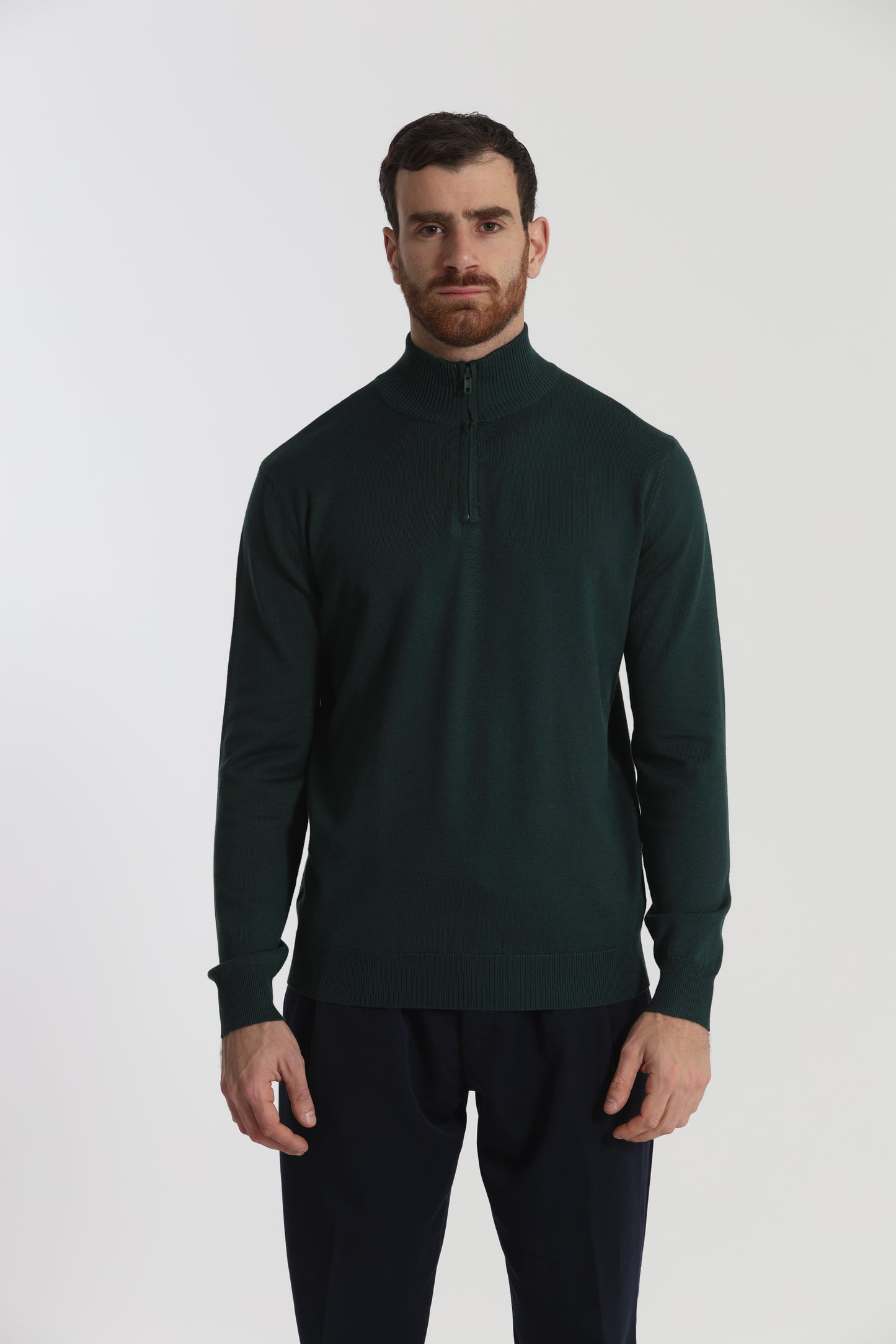 PULLOVER IN MAGLIA CON ZIP