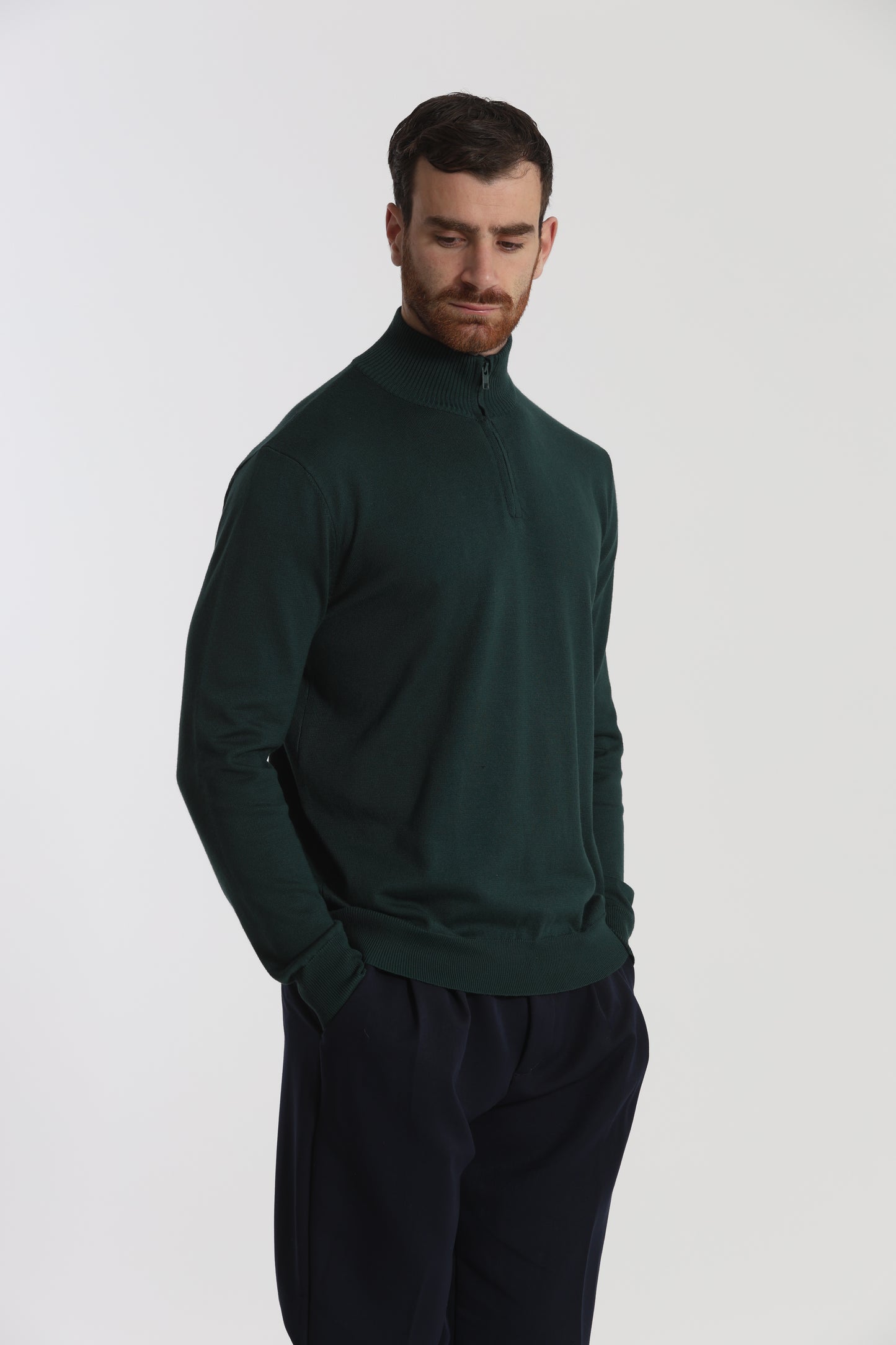 PULLOVER IN MAGLIA CON ZIP