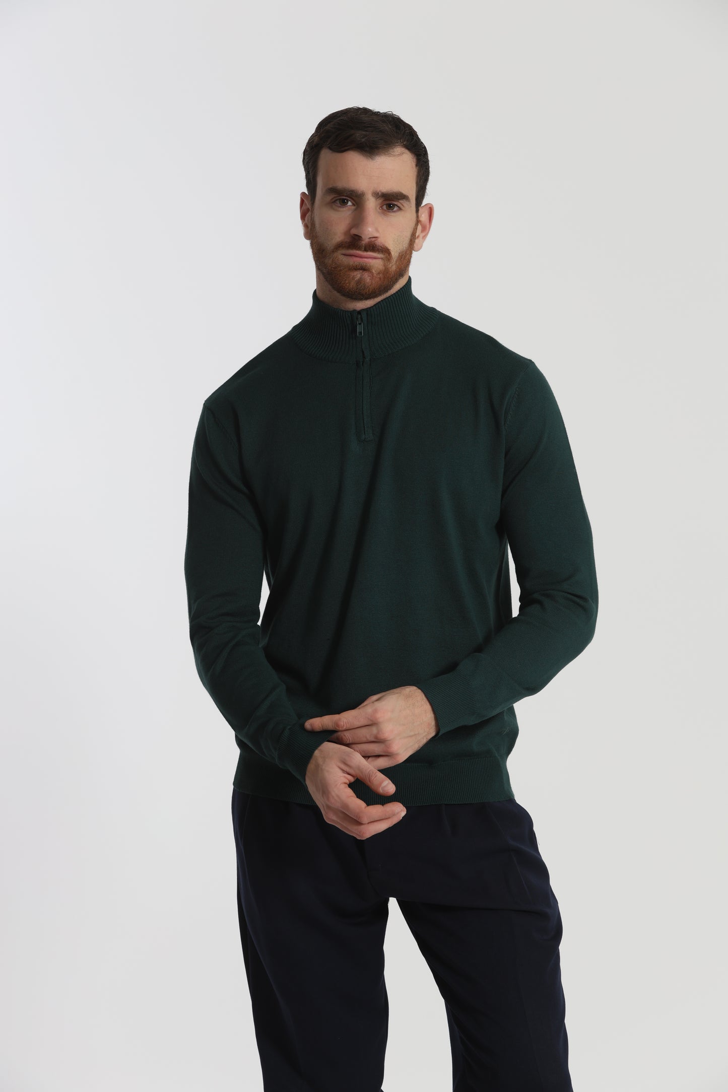 PULLOVER IN MAGLIA CON ZIP