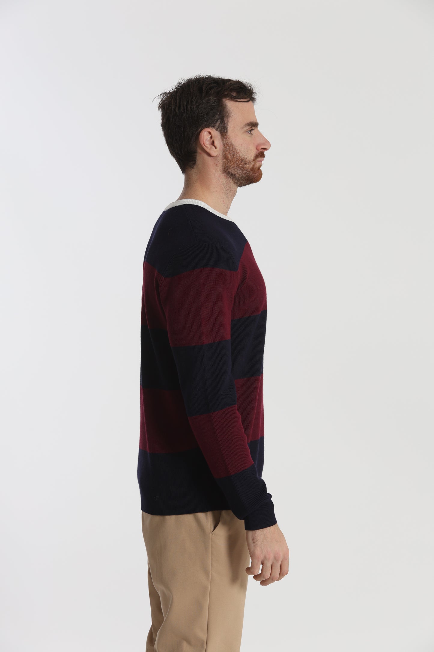 MAGLIA GIROCOLLO A RIGHE