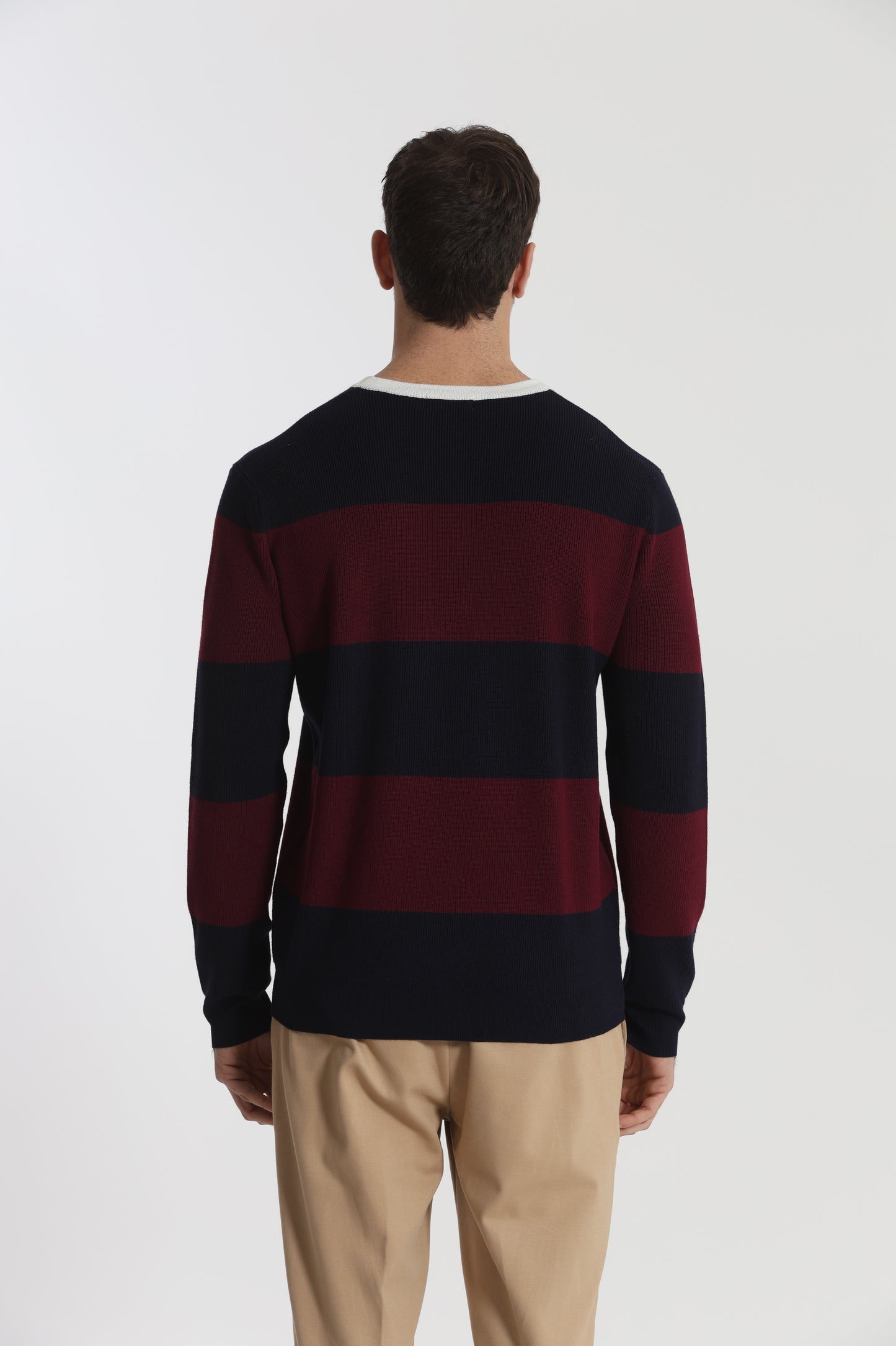 MAGLIA GIROCOLLO A RIGHE