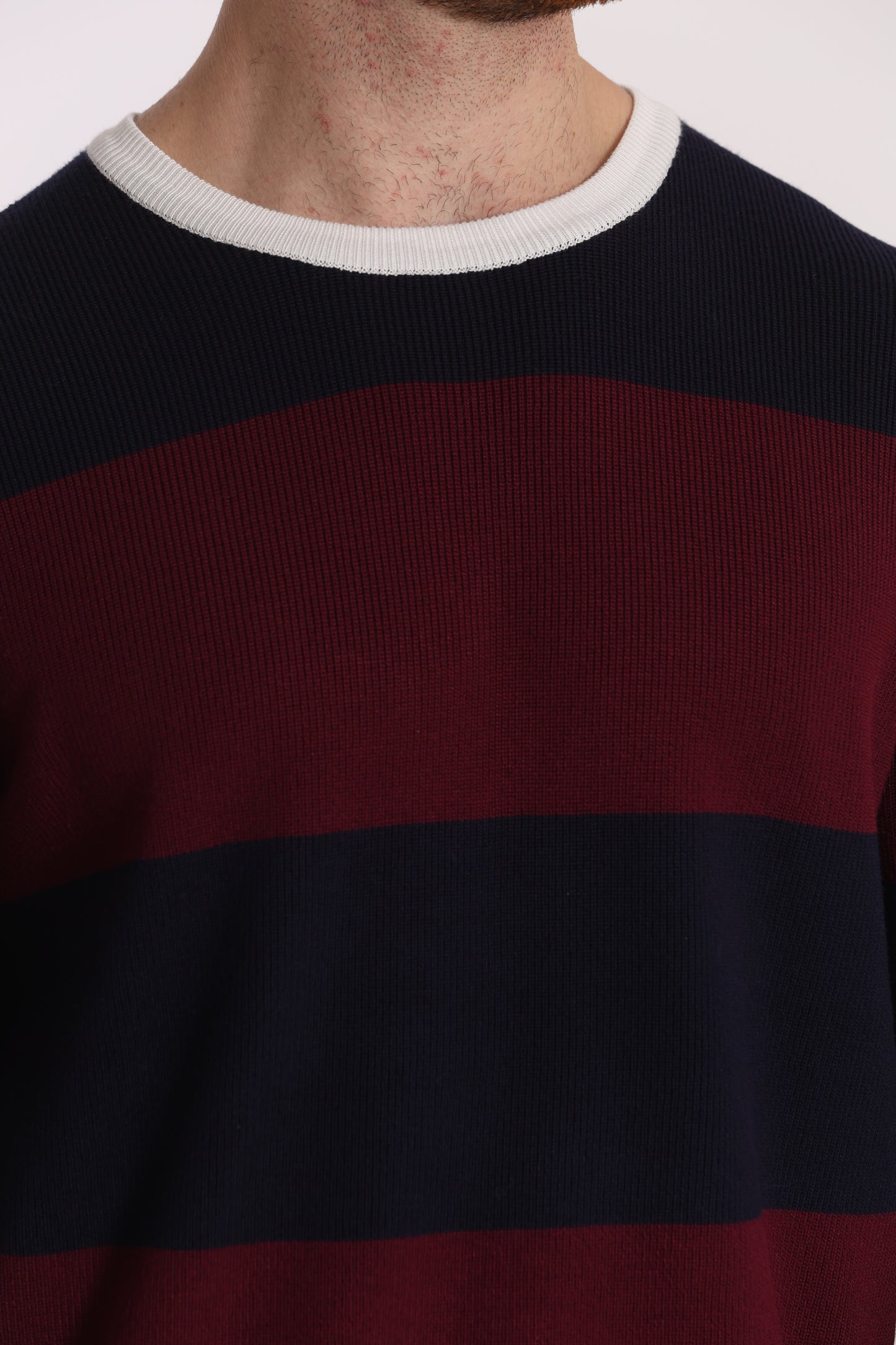 MAGLIA GIROCOLLO A RIGHE