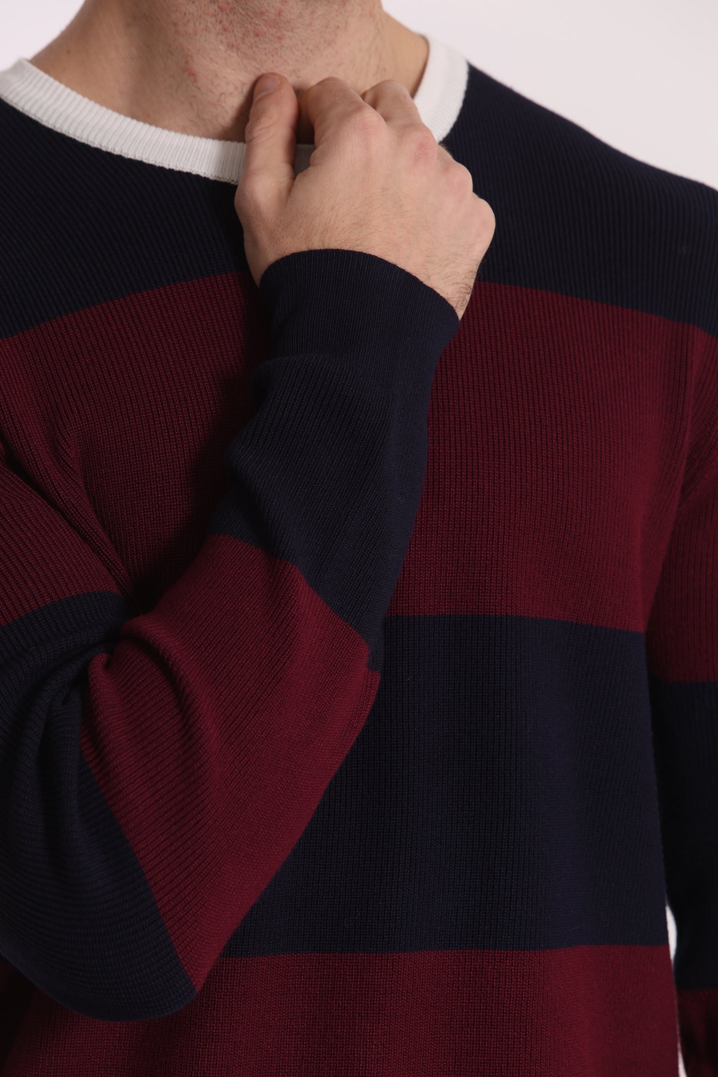 MAGLIA GIROCOLLO A RIGHE