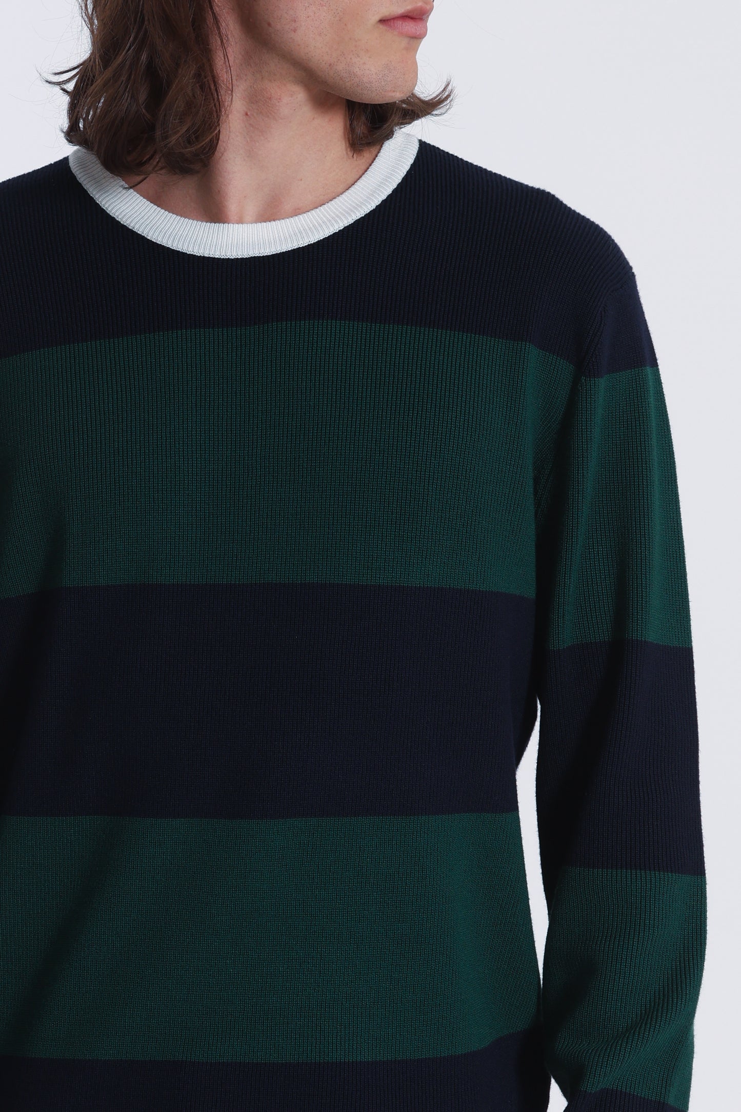 MAGLIA GIROCOLLO A RIGHE