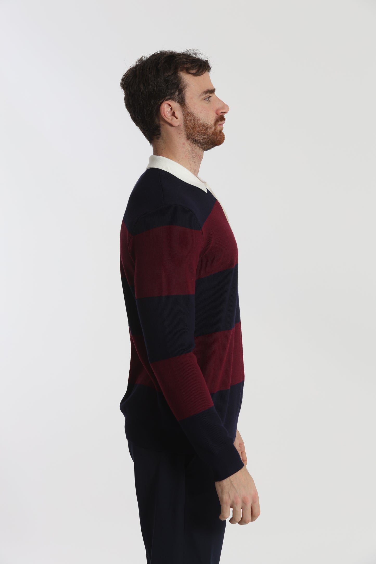 POLO IN MAGLIA A RIGHE
