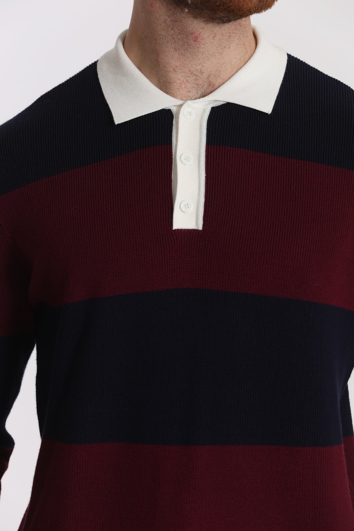 POLO IN MAGLIA A RIGHE