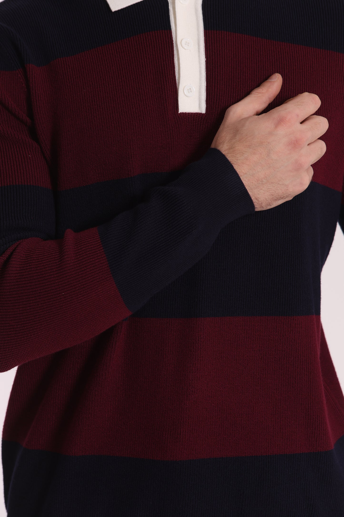 POLO IN MAGLIA A RIGHE