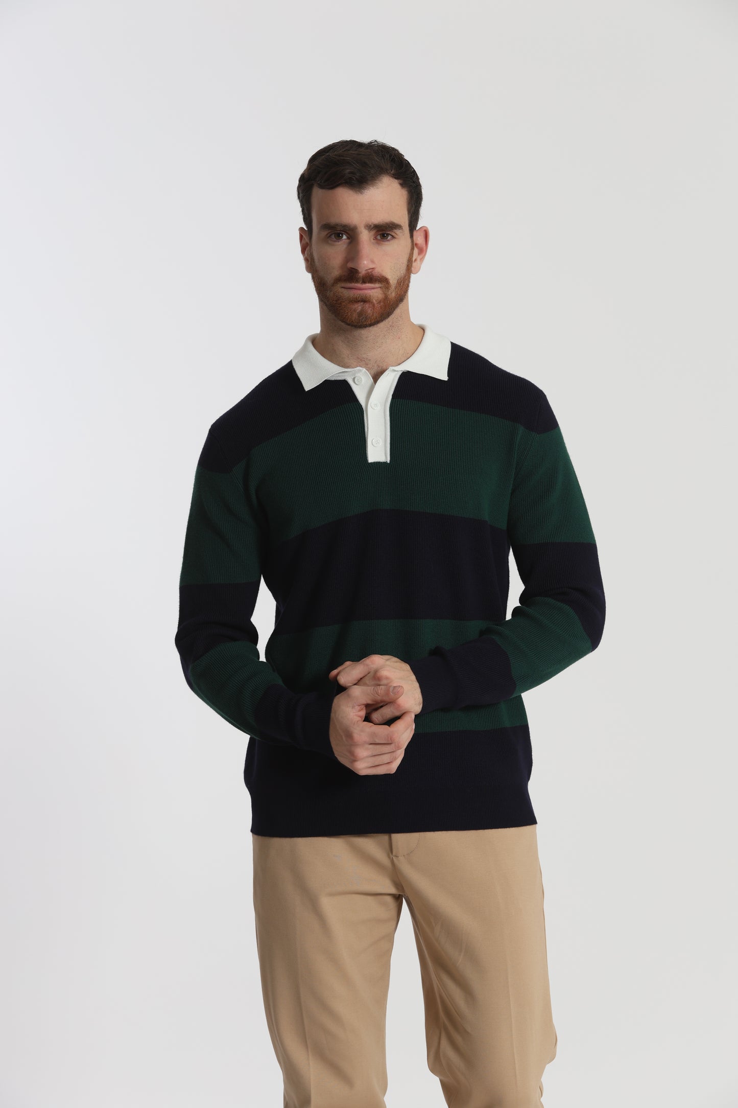 POLO IN MAGLIA A RIGHE