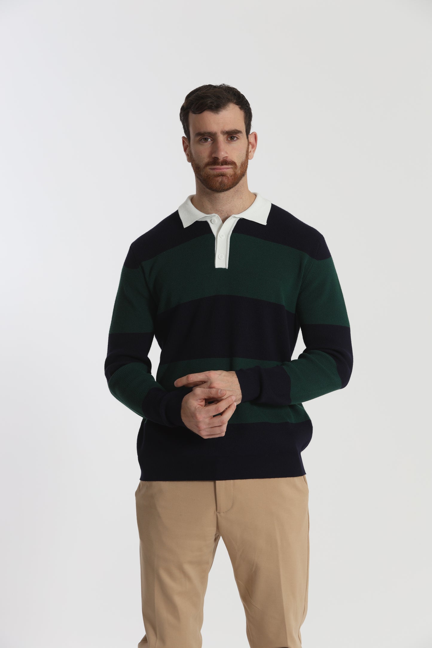 POLO IN MAGLIA A RIGHE