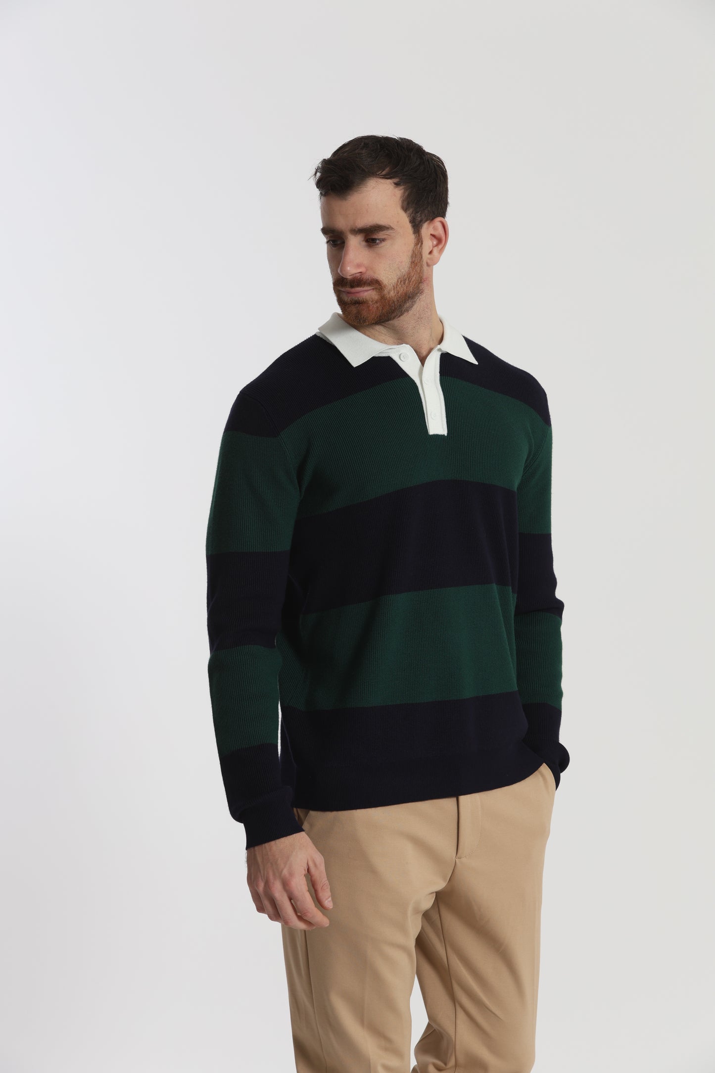 POLO IN MAGLIA A RIGHE