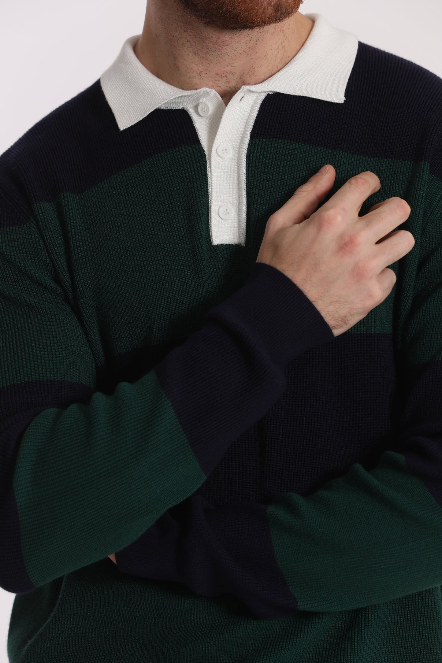 POLO IN MAGLIA A RIGHE