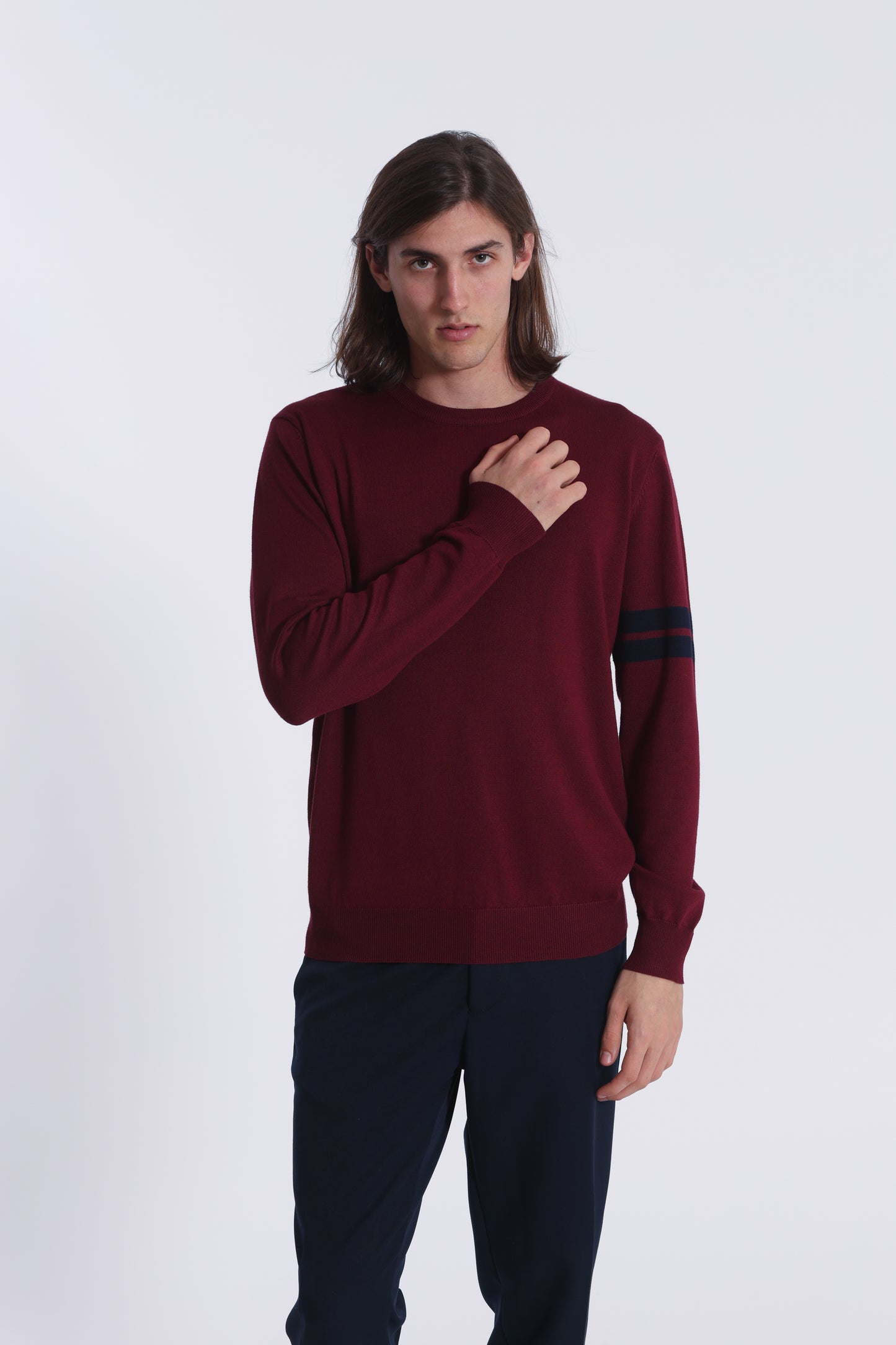 MAGLIA GIROCOLLO CON DETTAGLI