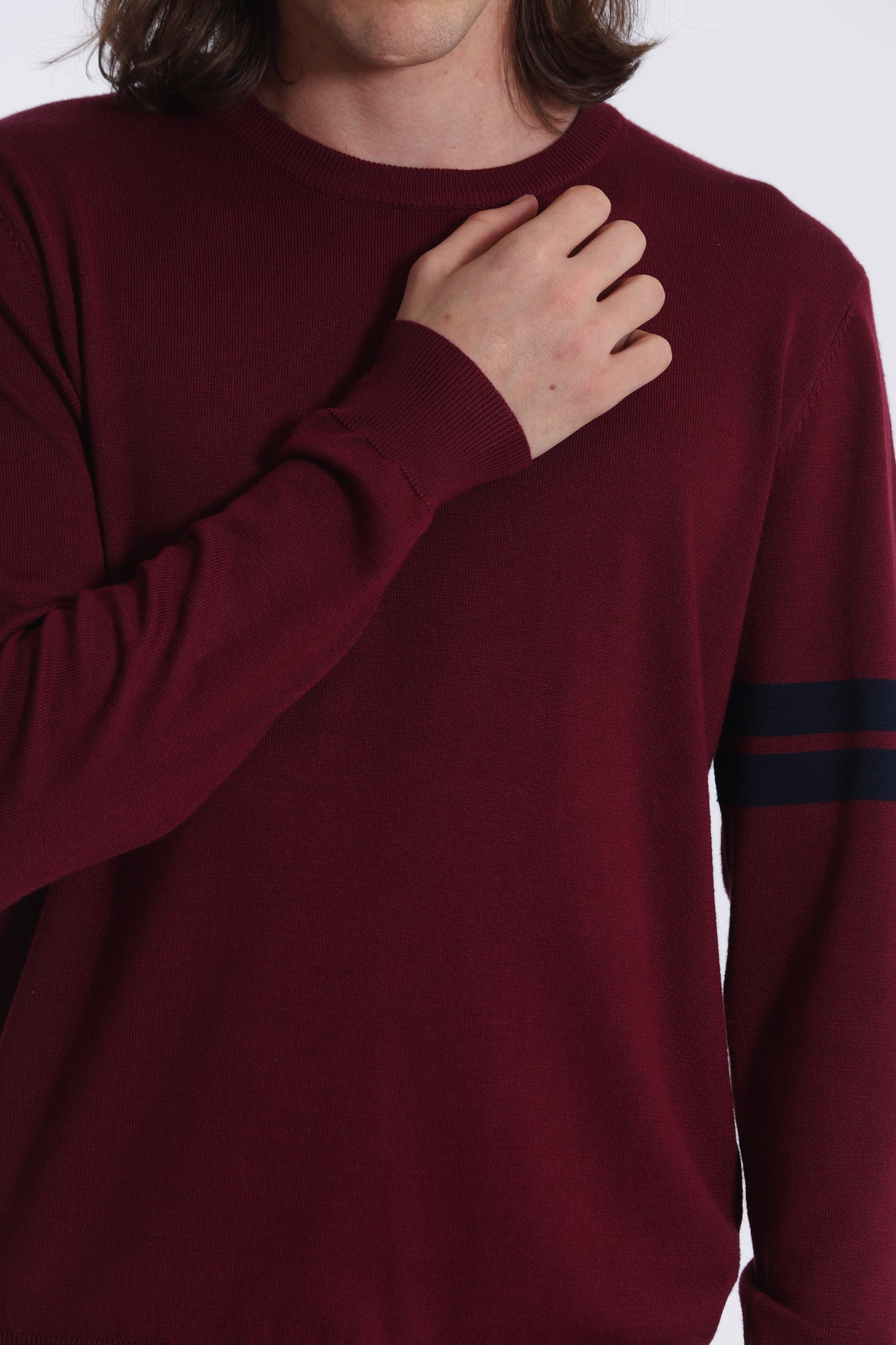 MAGLIA GIROCOLLO CON DETTAGLI