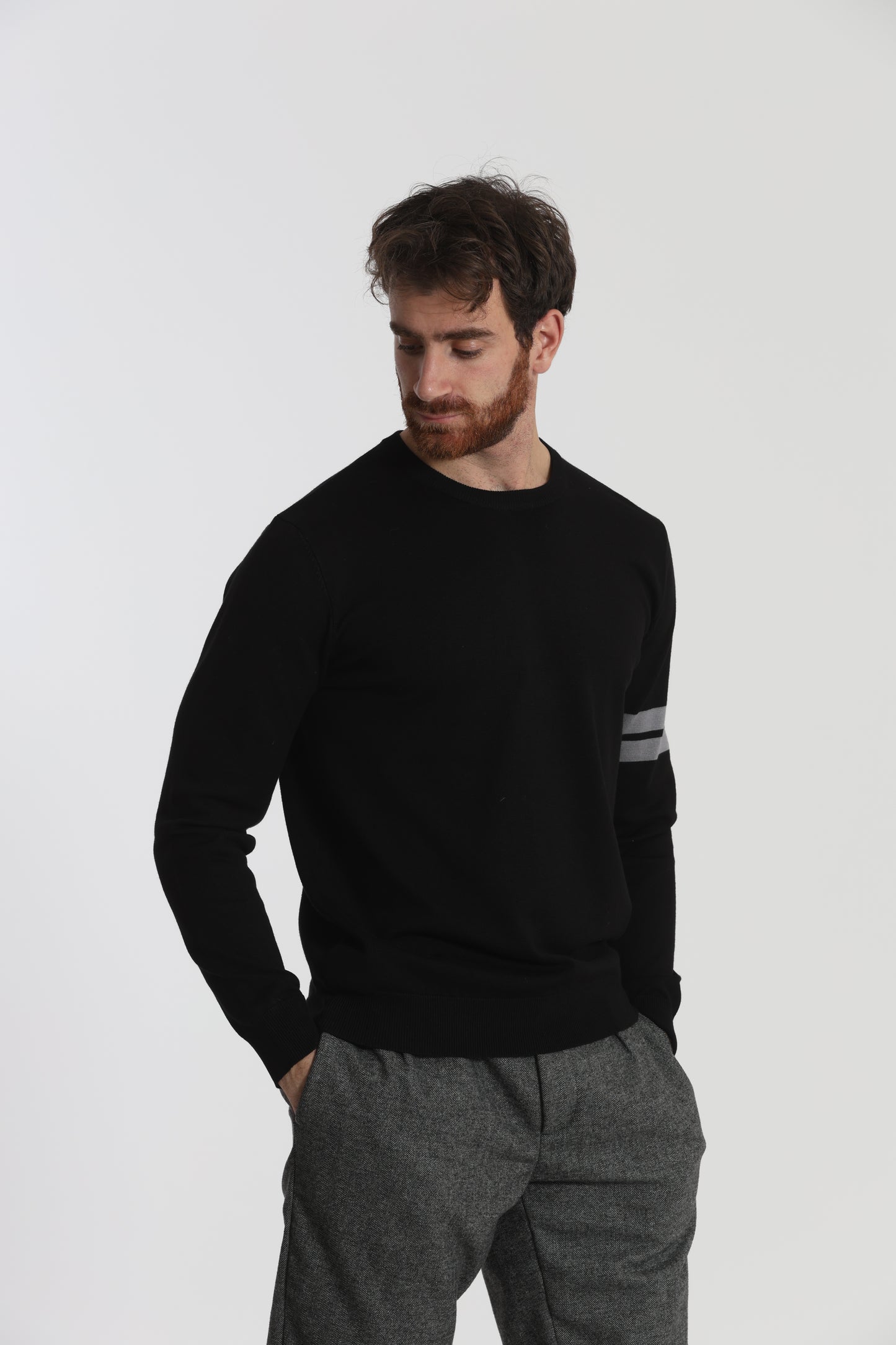 MAGLIA GIROCOLLO CON DETTAGLI