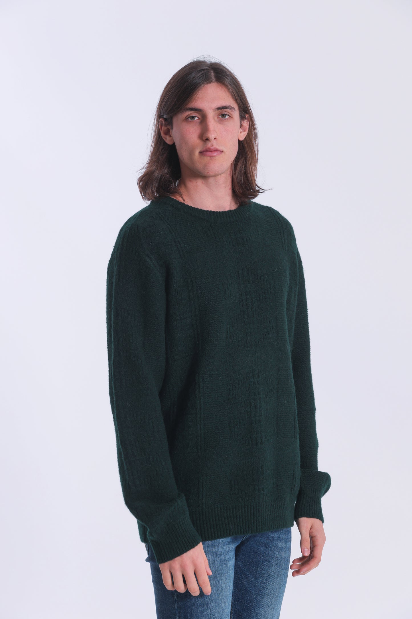 MAGLIA GIROCOLLO CON TEXTURE