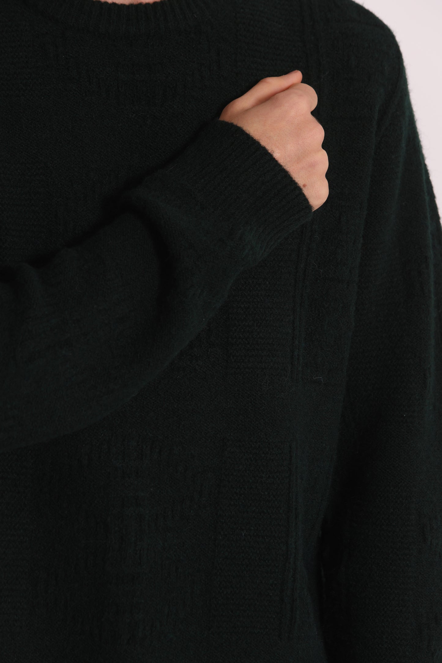 MAGLIA GIROCOLLO CON TEXTURE