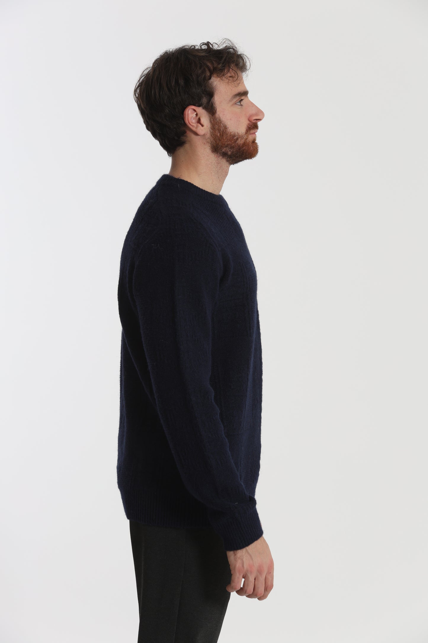 MAGLIA GIROCOLLO CON TEXTURE