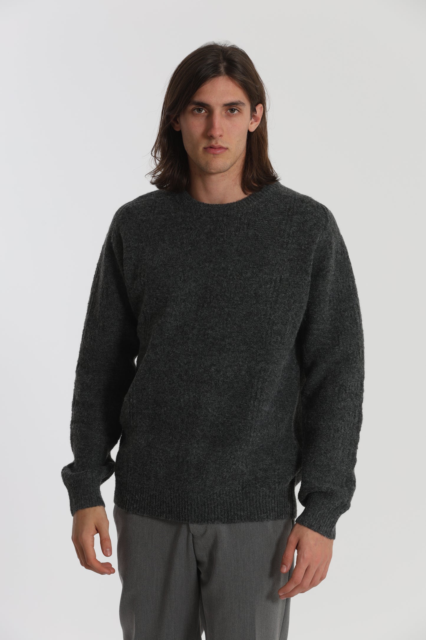 MAGLIA GIROCOLLO CON TEXTURE