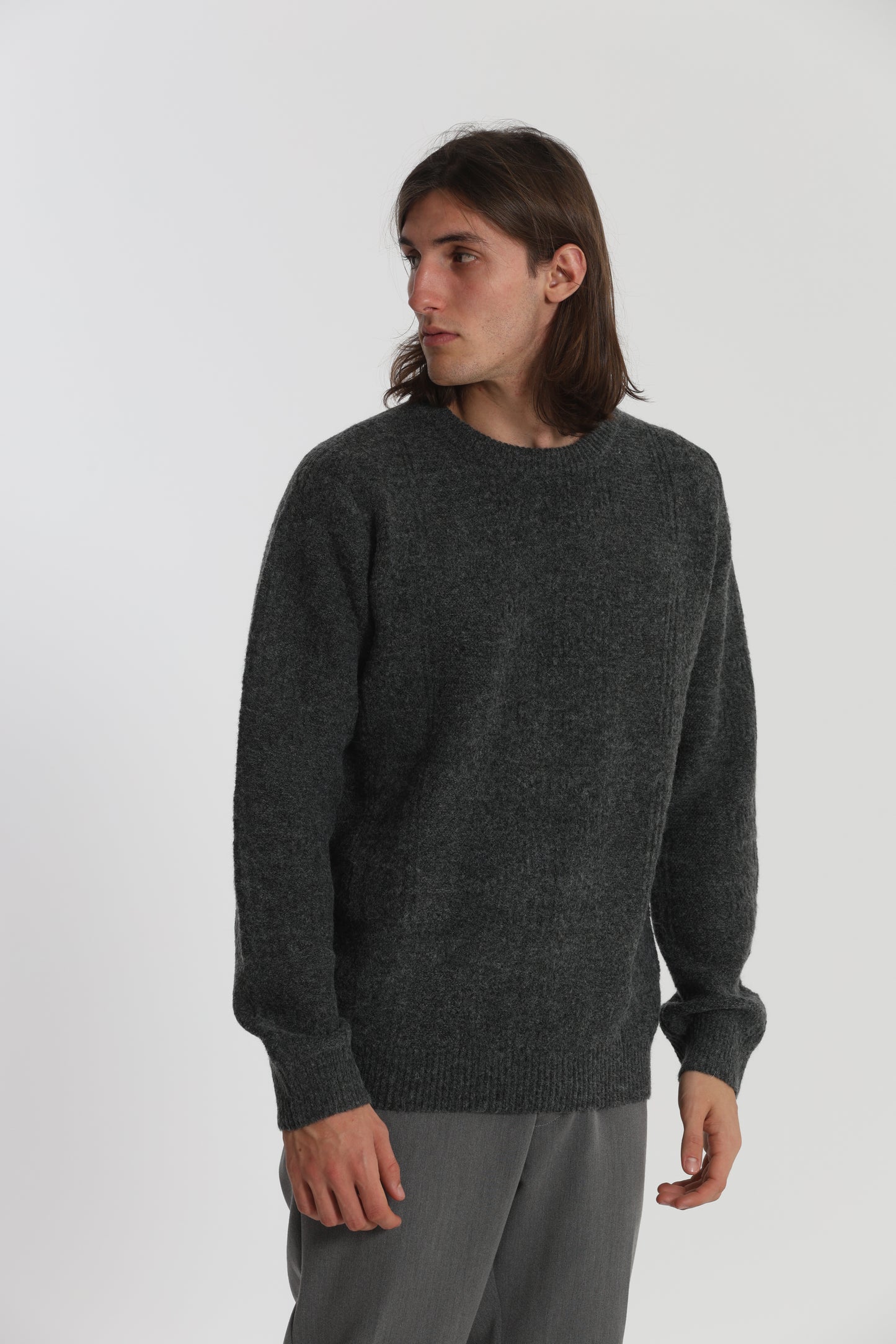 MAGLIA GIROCOLLO CON TEXTURE