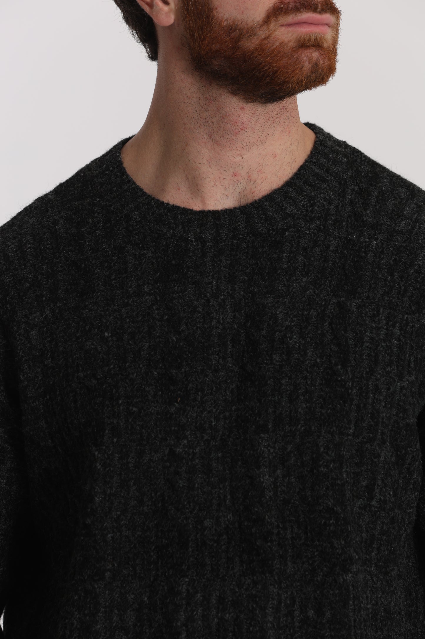 MAGLIA IN MISTO LANA CON TRECCIA