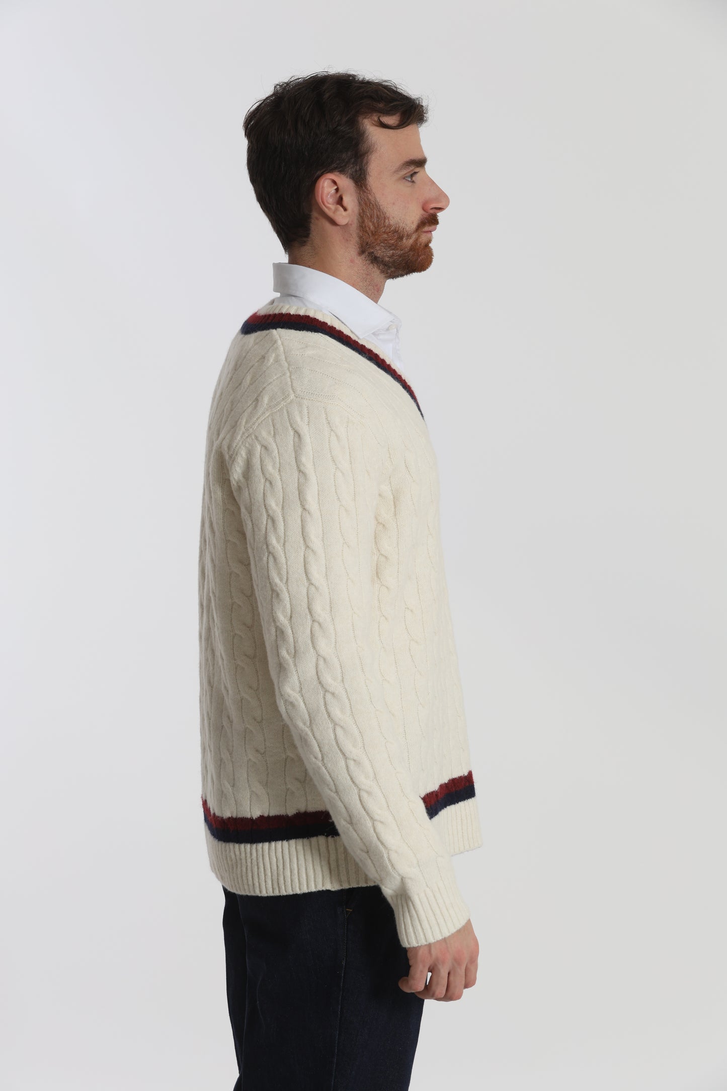 MAGLIA DA CRICKET IN MISTO LANA