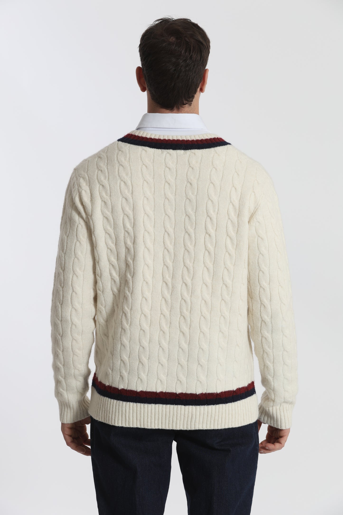 MAGLIA DA CRICKET IN MISTO LANA