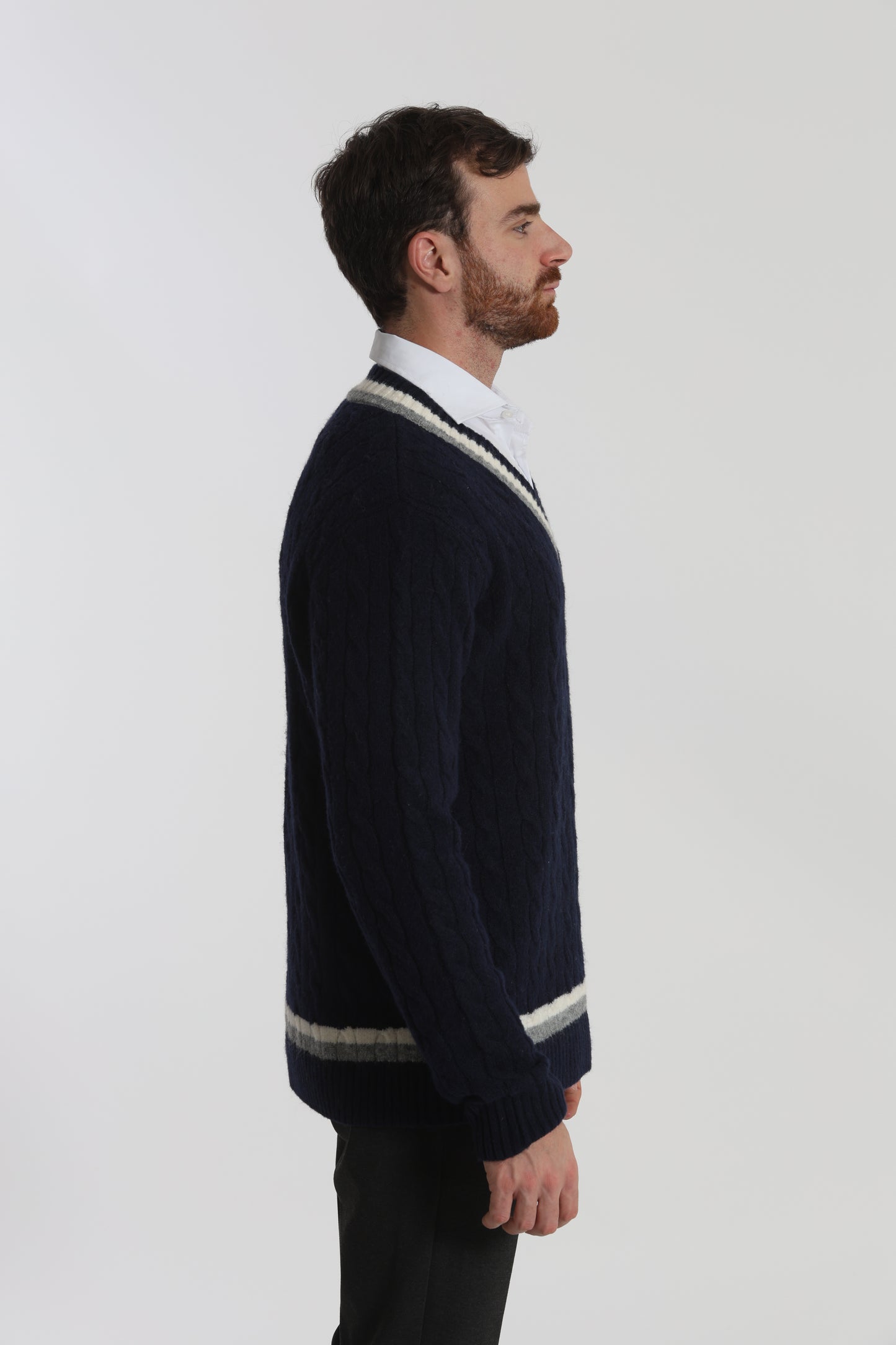 MAGLIA DA CRICKET IN MISTO LANA