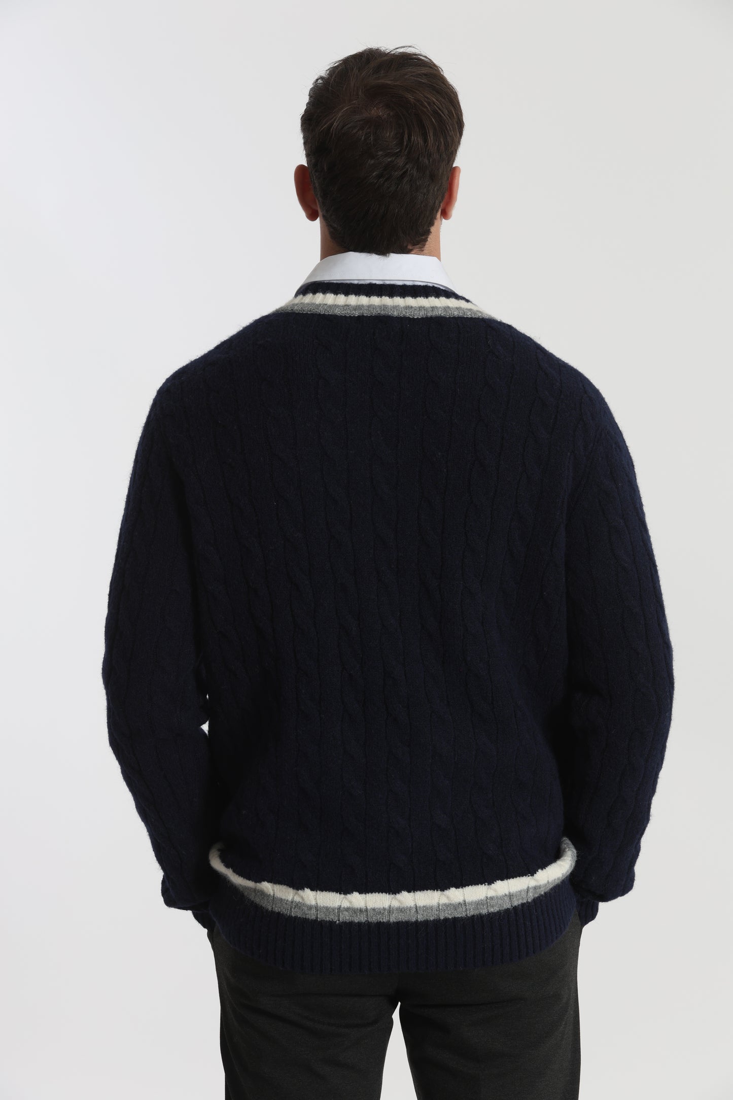 MAGLIA DA CRICKET IN MISTO LANA
