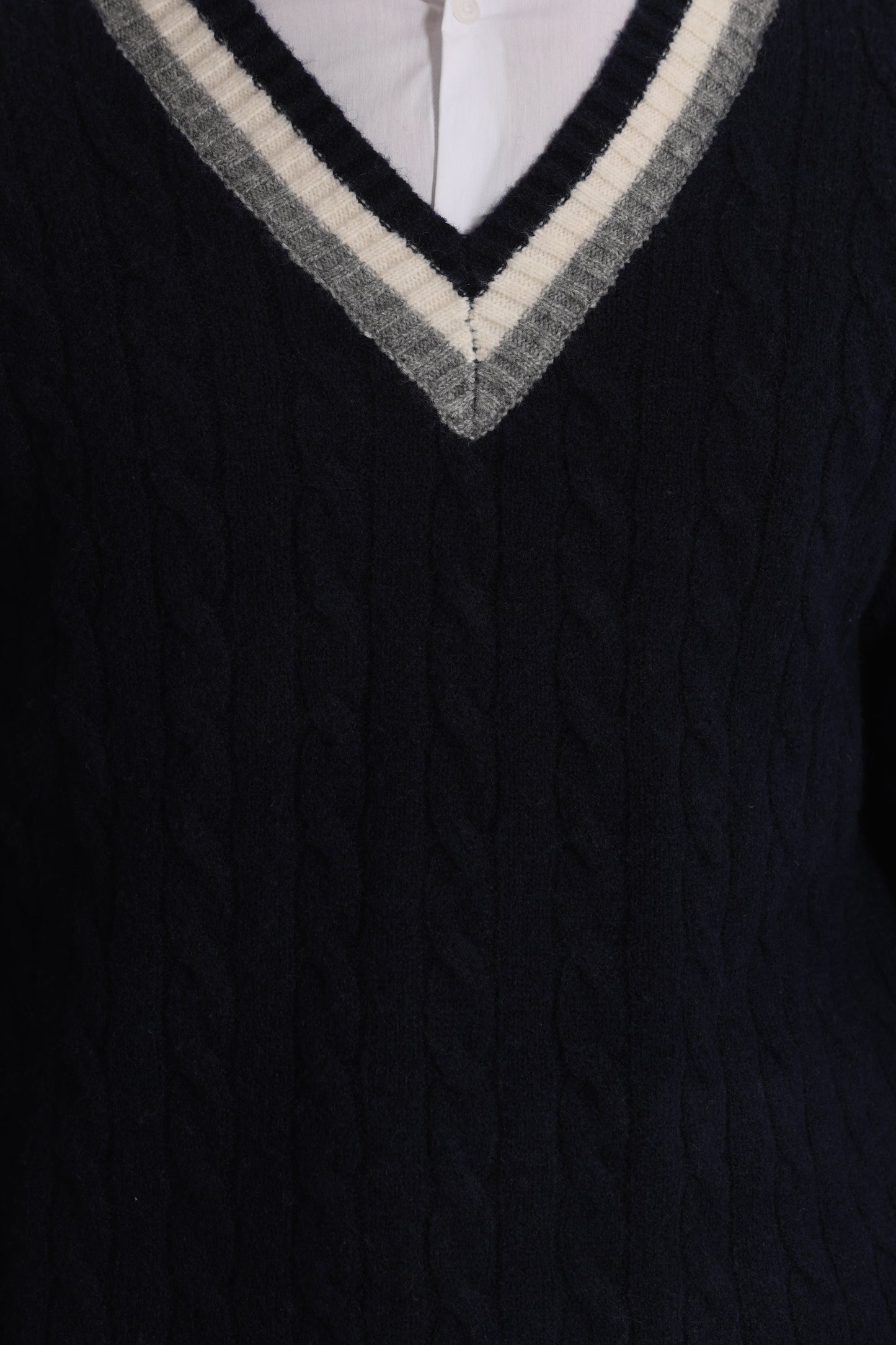 MAGLIA DA CRICKET IN MISTO LANA