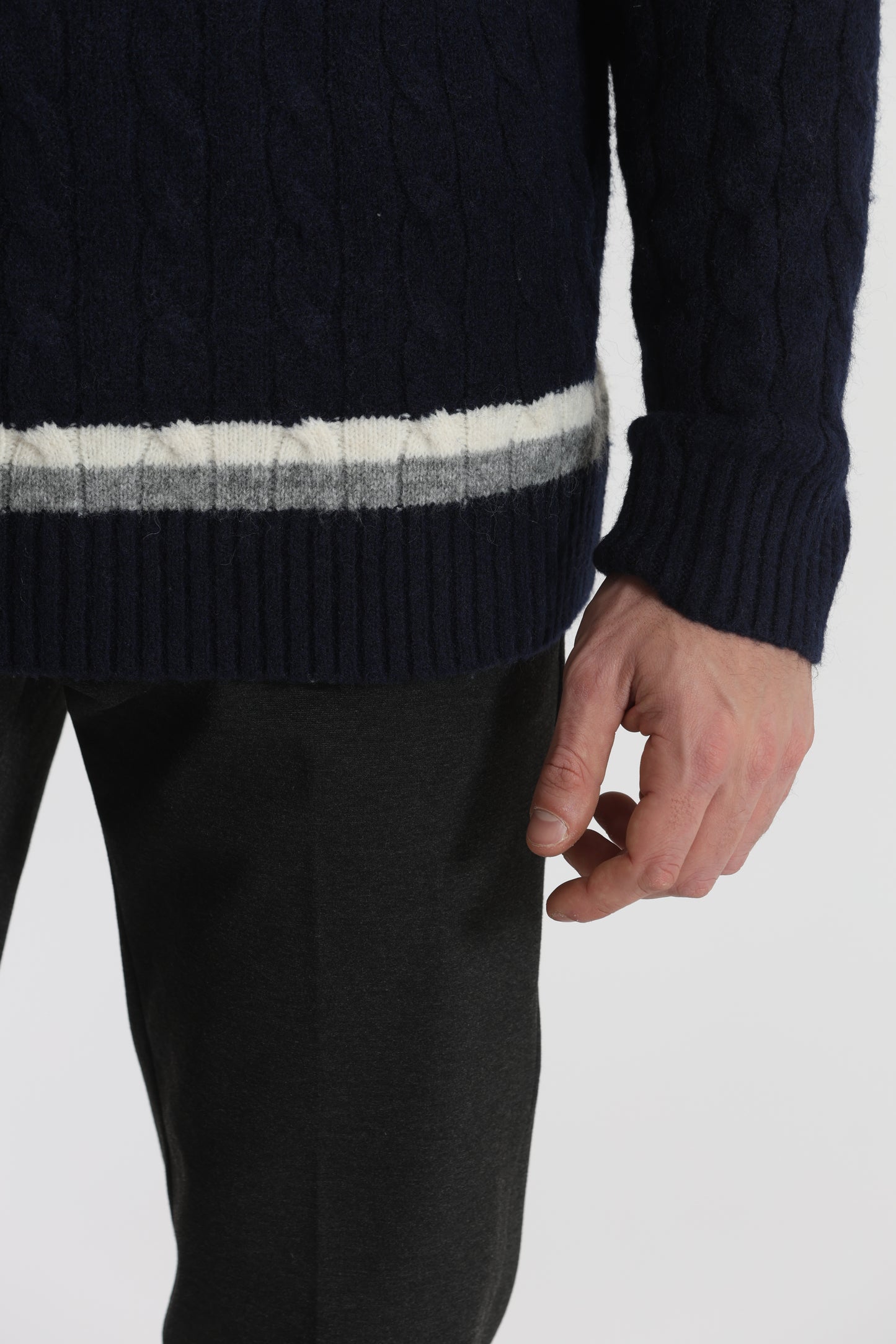 MAGLIA DA CRICKET IN MISTO LANA