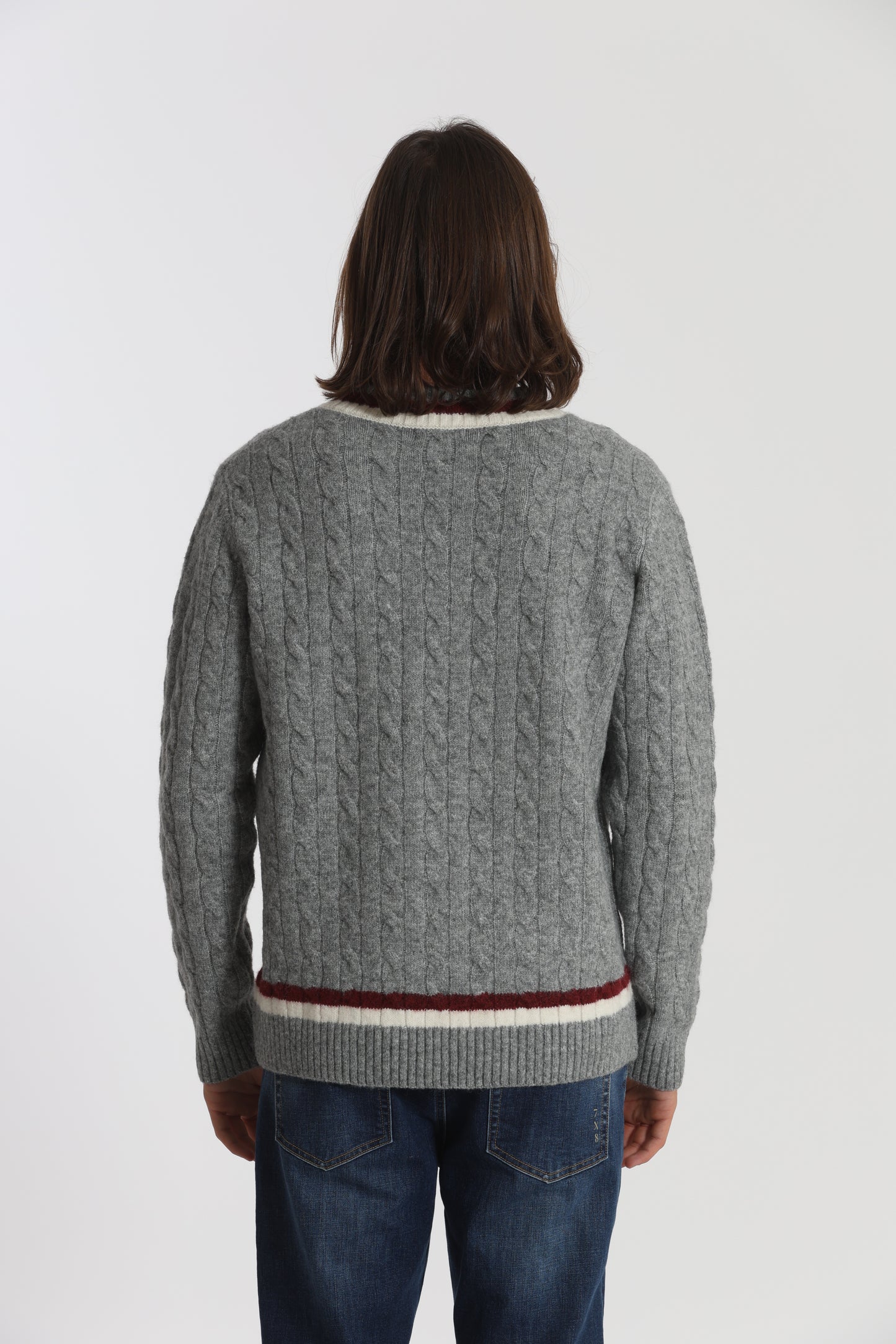 MAGLIA DA CRICKET IN MISTO LANA