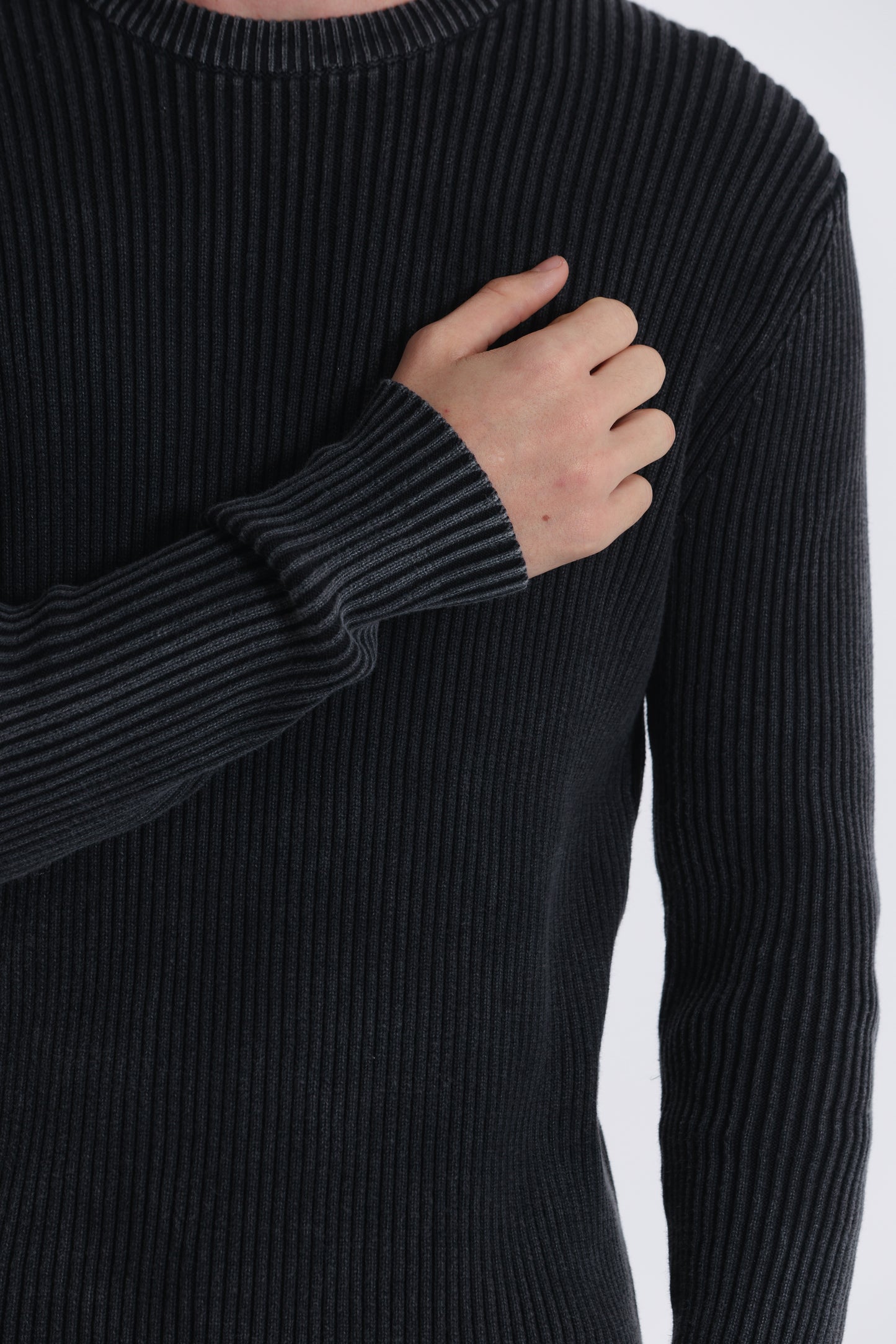 PULLOVER A COSTINE EFFETTO VINTAGE