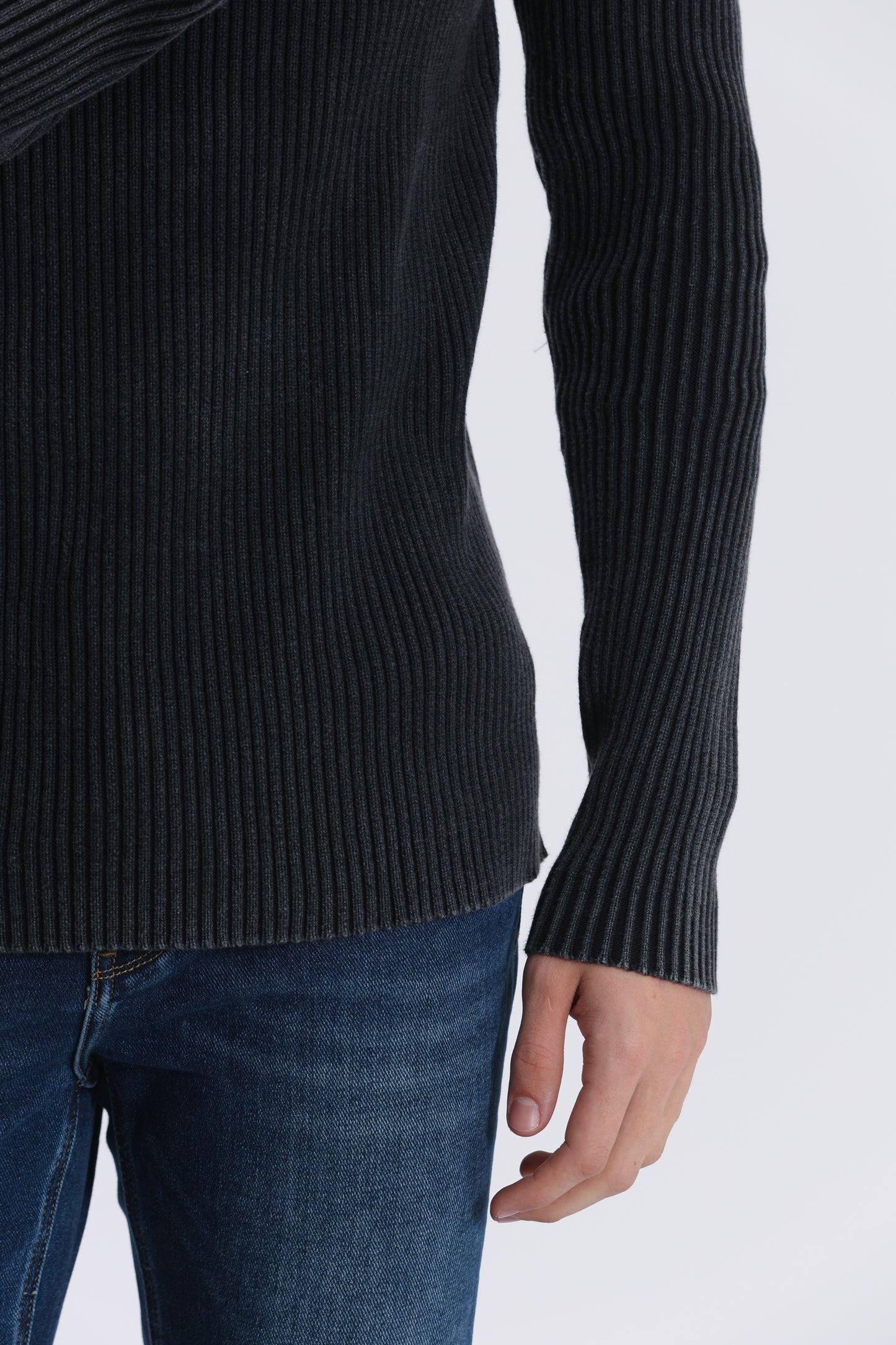 PULLOVER A COSTINE EFFETTO VINTAGE