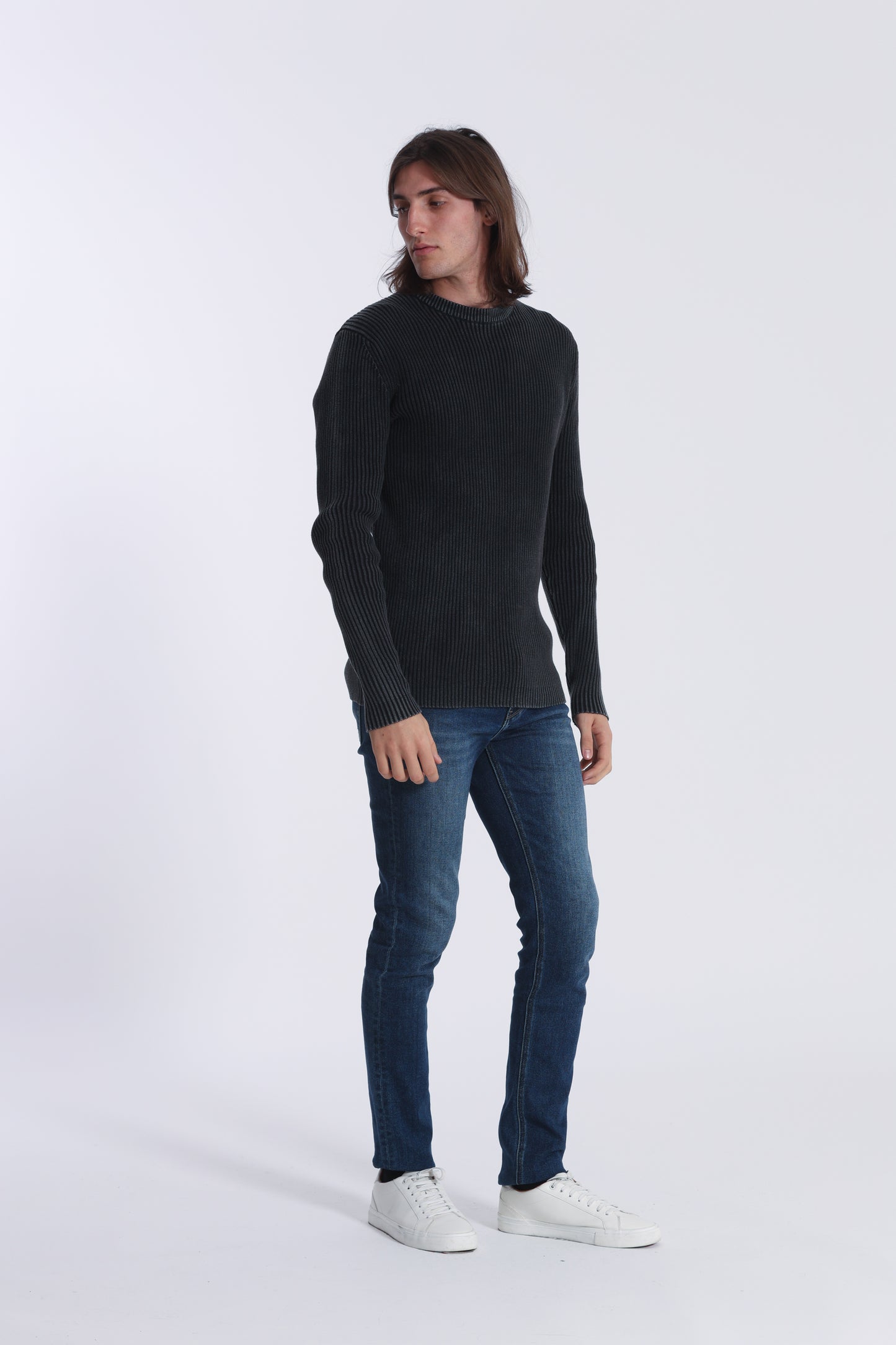 PULLOVER A COSTINE EFFETTO VINTAGE