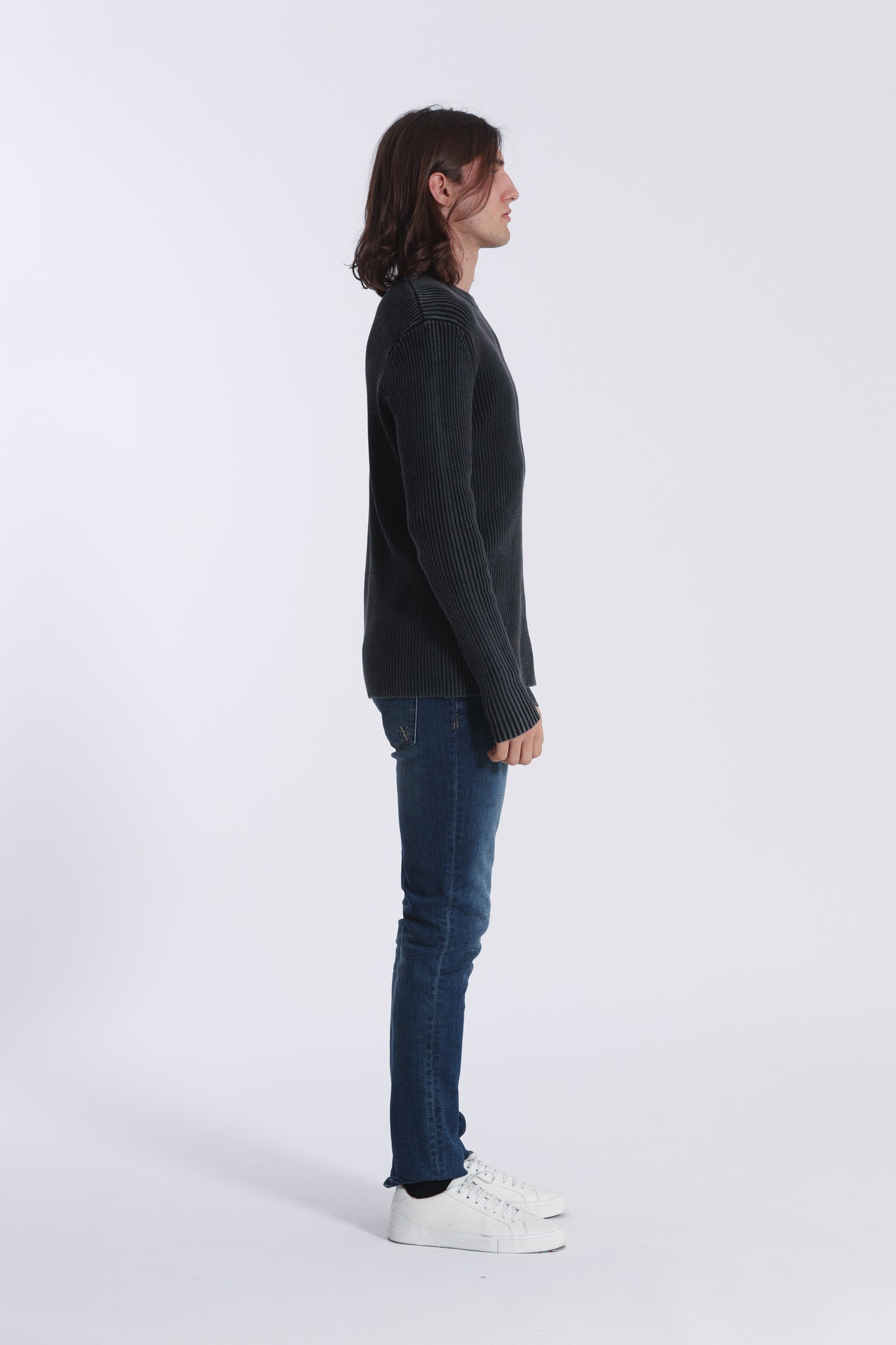 PULLOVER A COSTINE EFFETTO VINTAGE