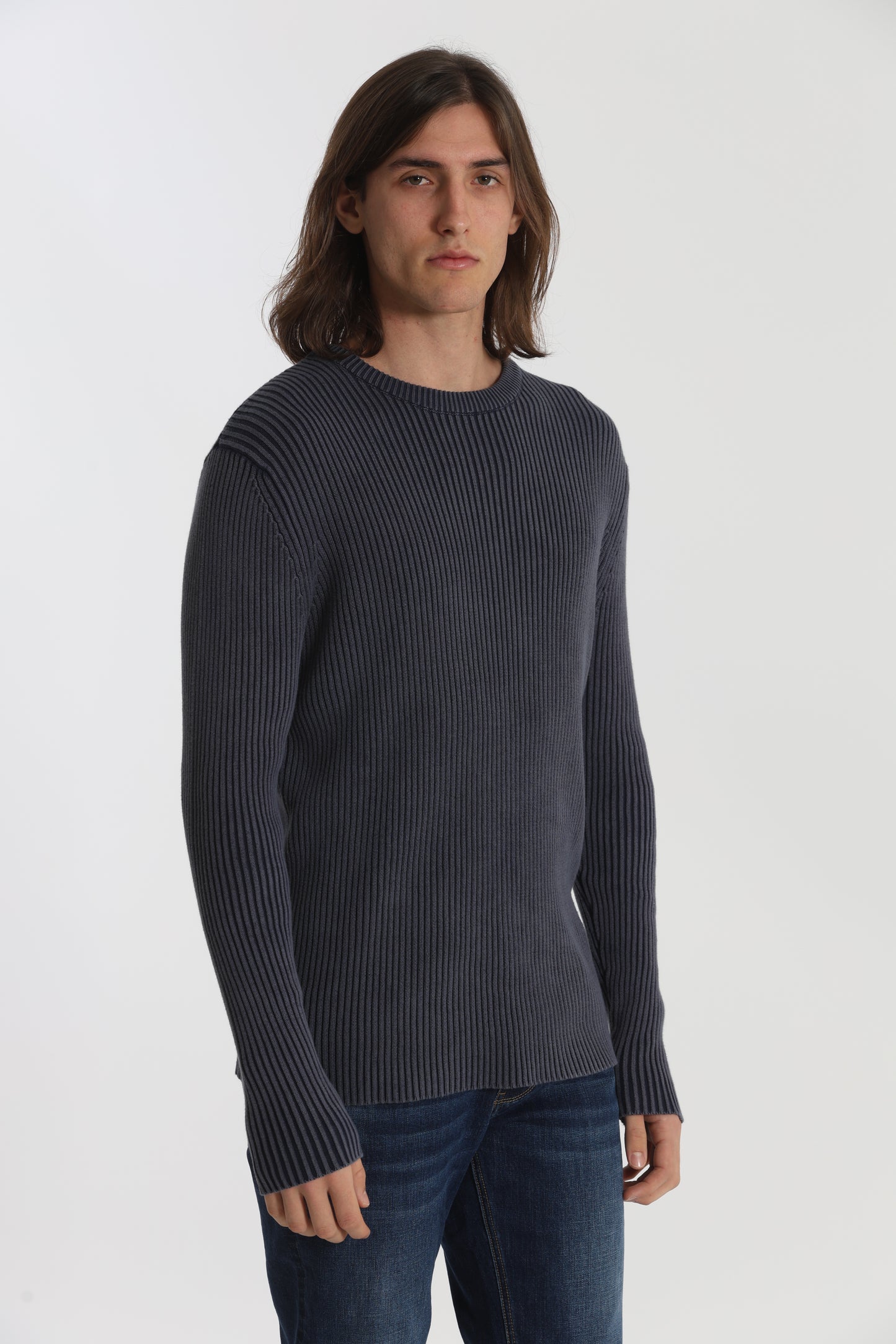 PULLOVER A COSTINE EFFETTO VINTAGE