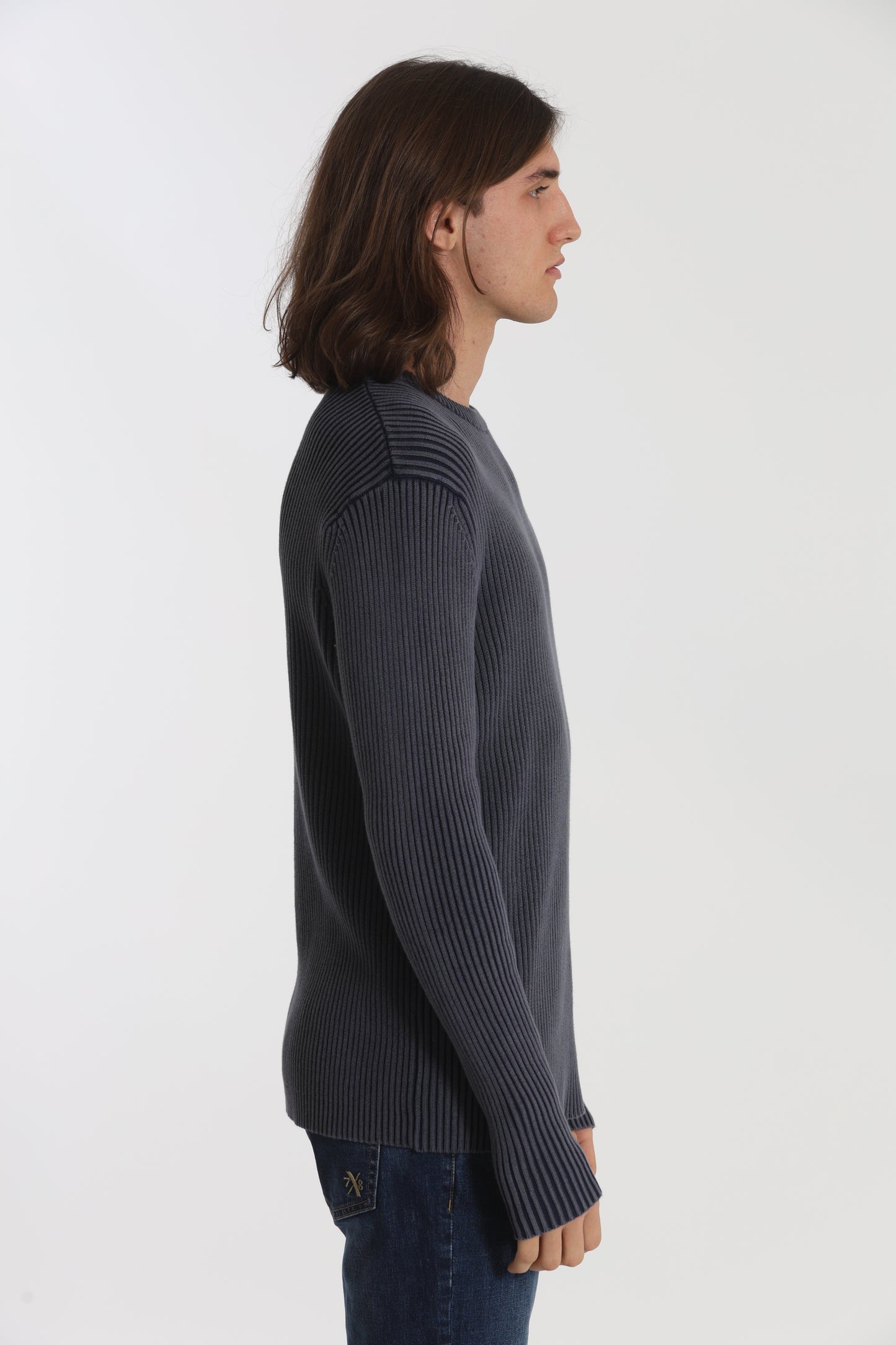 PULLOVER A COSTINE EFFETTO VINTAGE