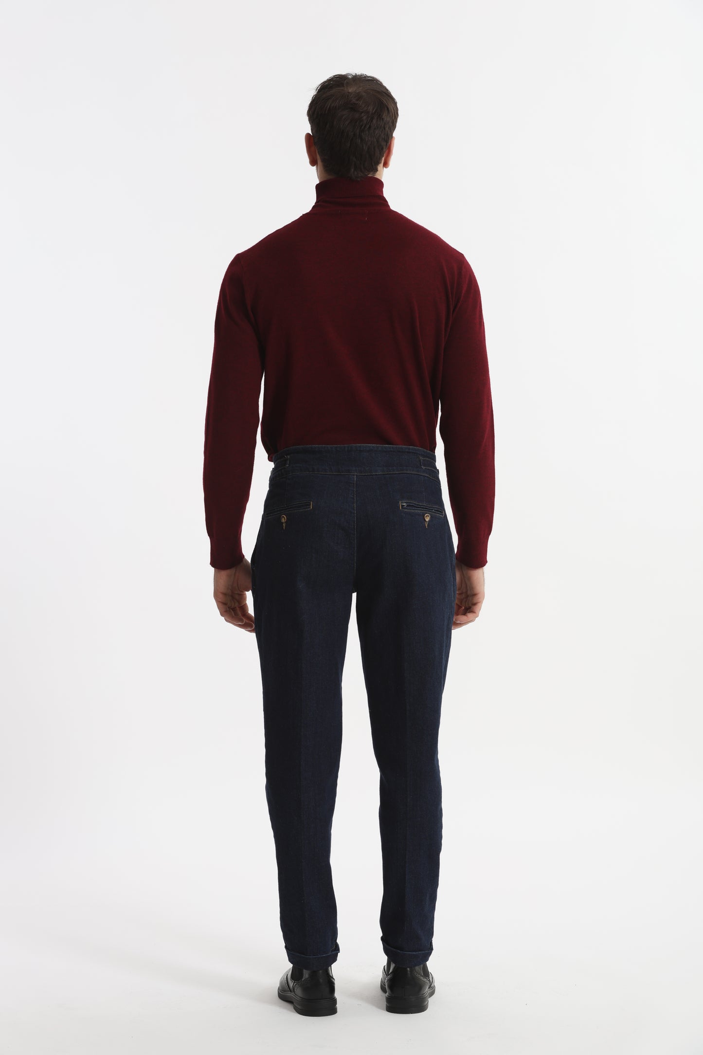 PANTALONI IN DENIM CON CINTURINI