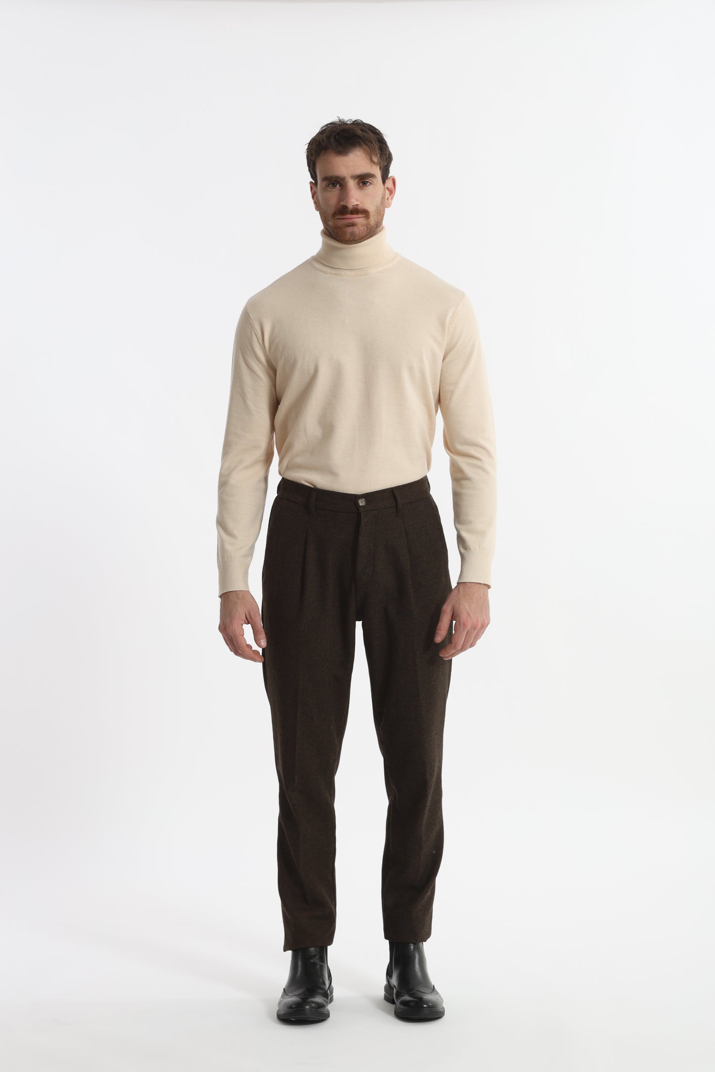 PANTALONI IN MISTO LANA