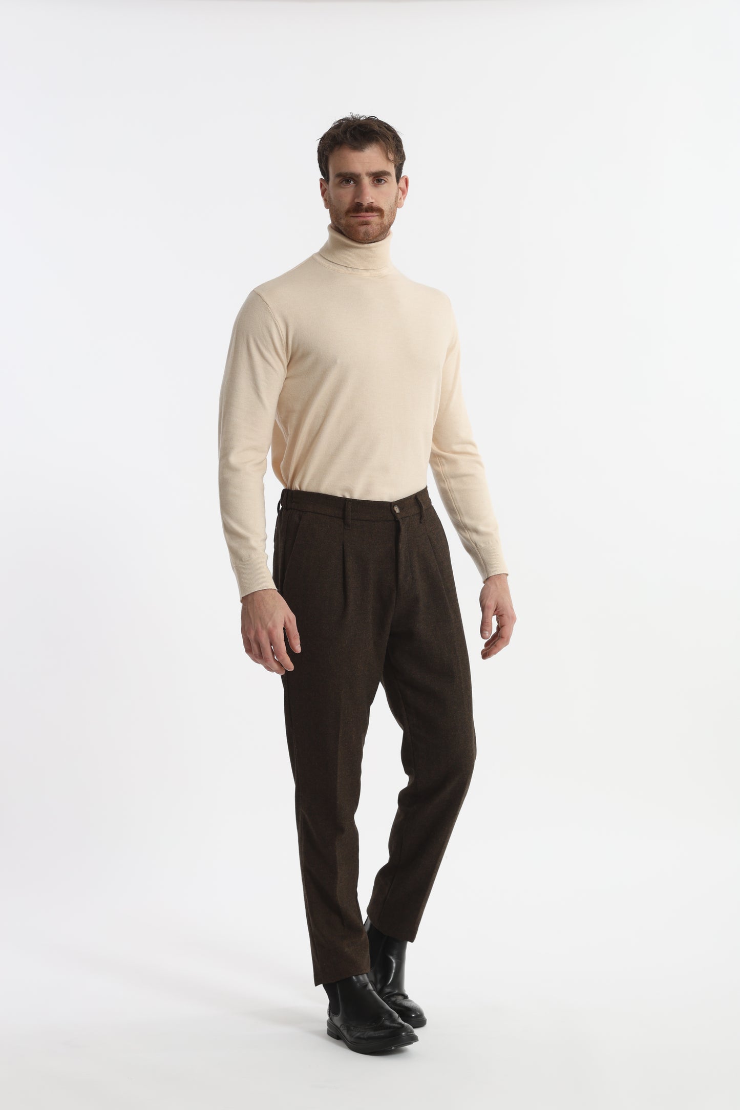 PANTALONI IN MISTO LANA