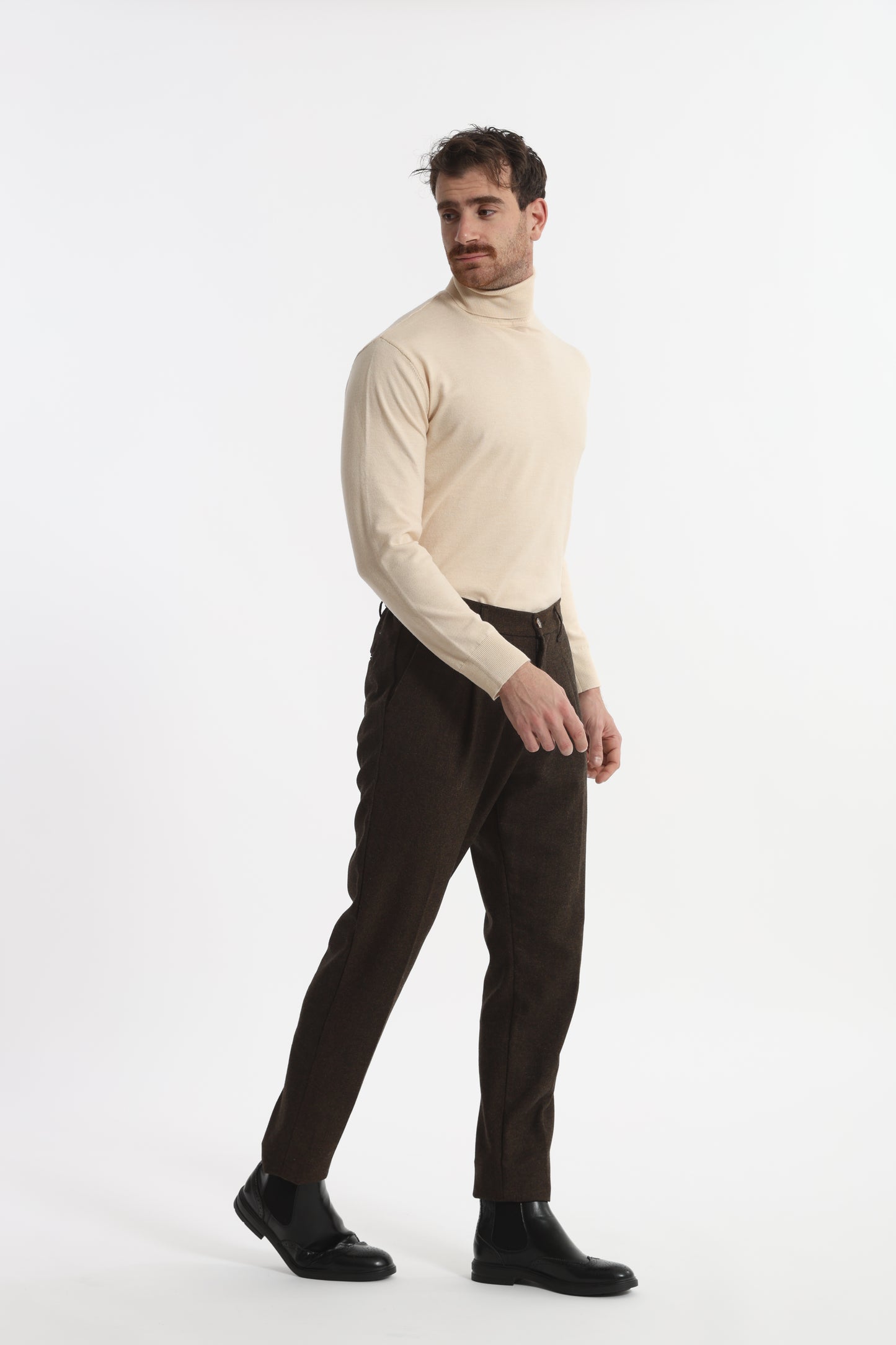 PANTALONI IN MISTO LANA