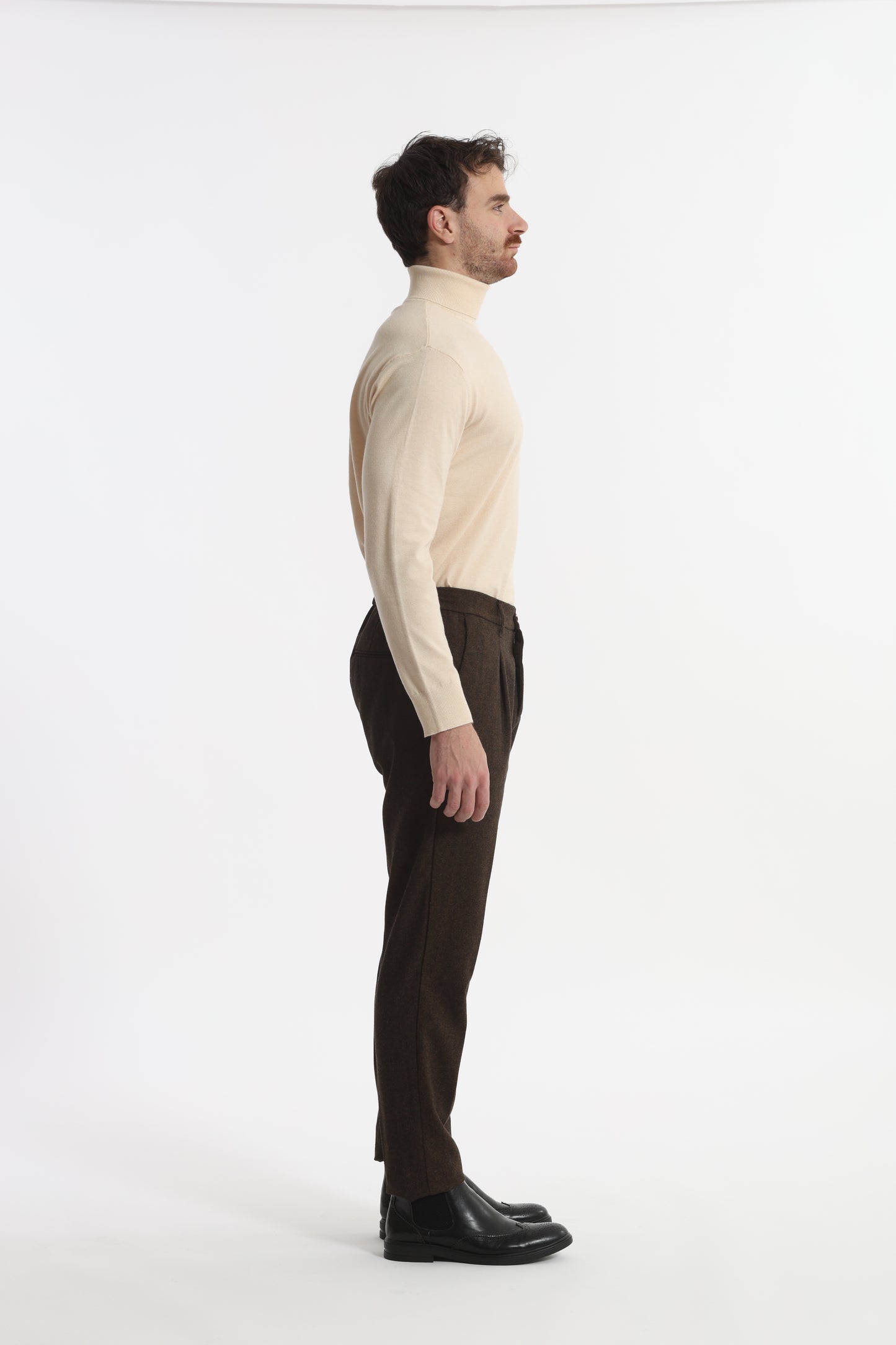 PANTALONI IN MISTO LANA
