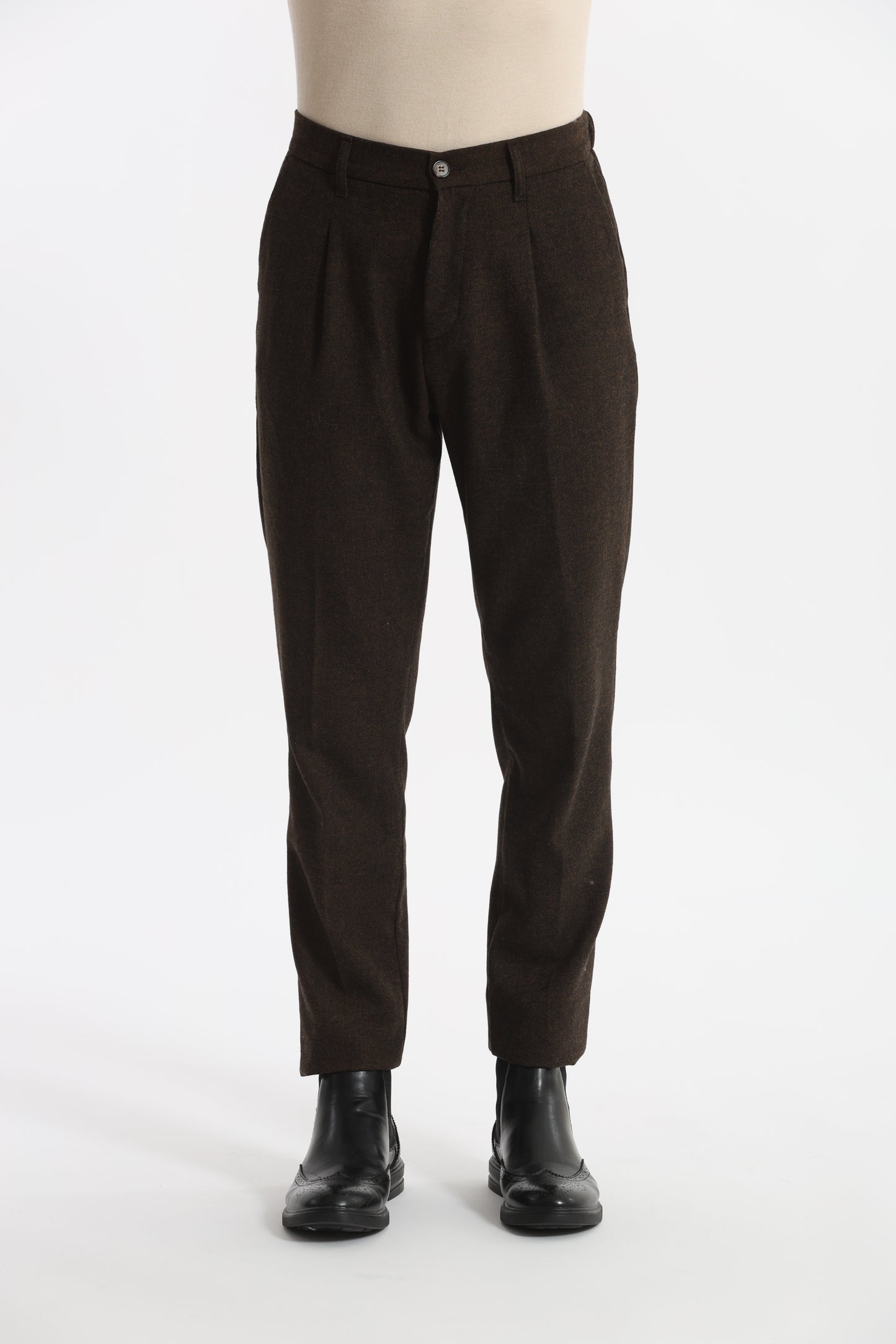 PANTALONI IN MISTO LANA