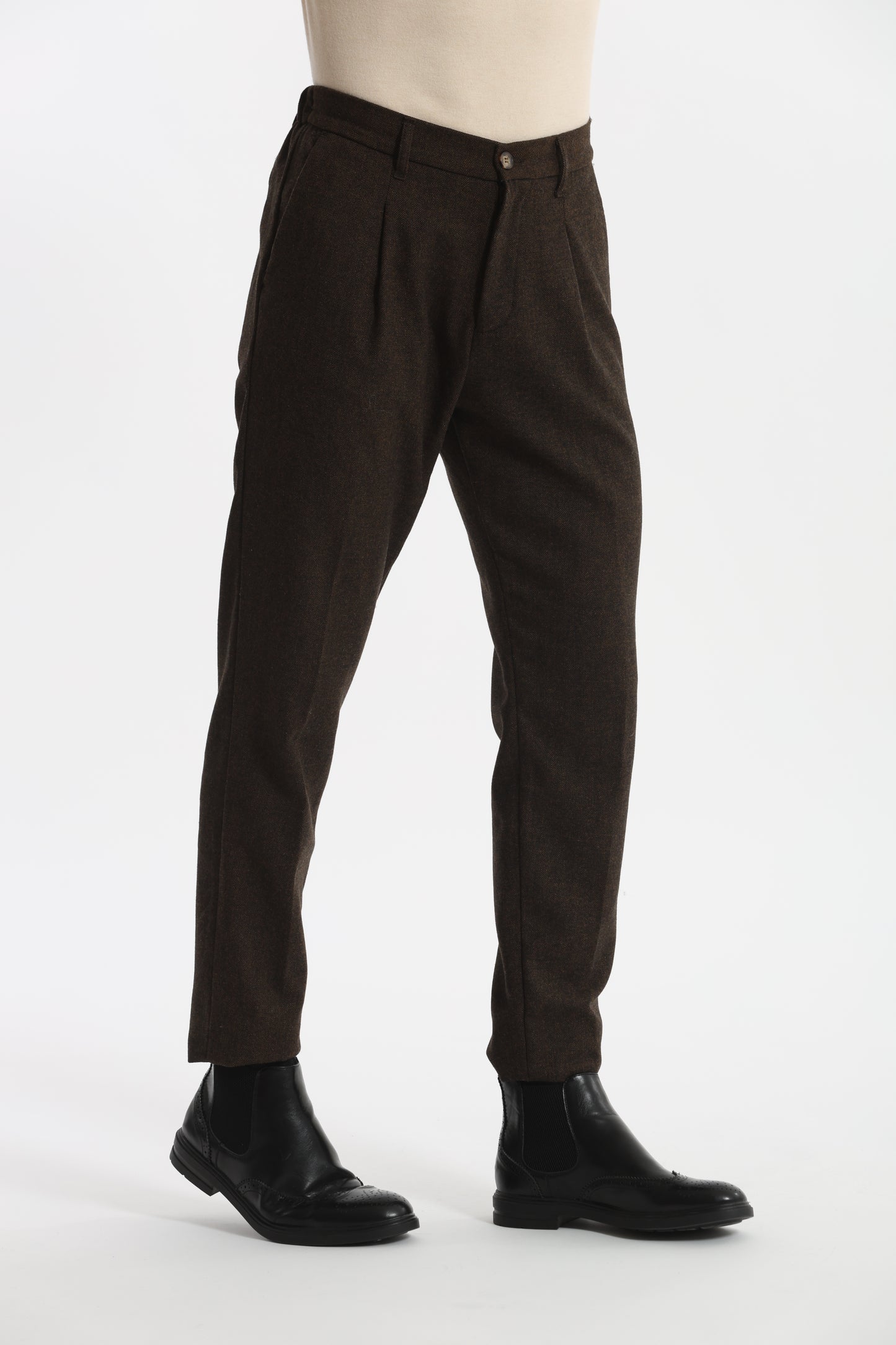 PANTALONI IN MISTO LANA